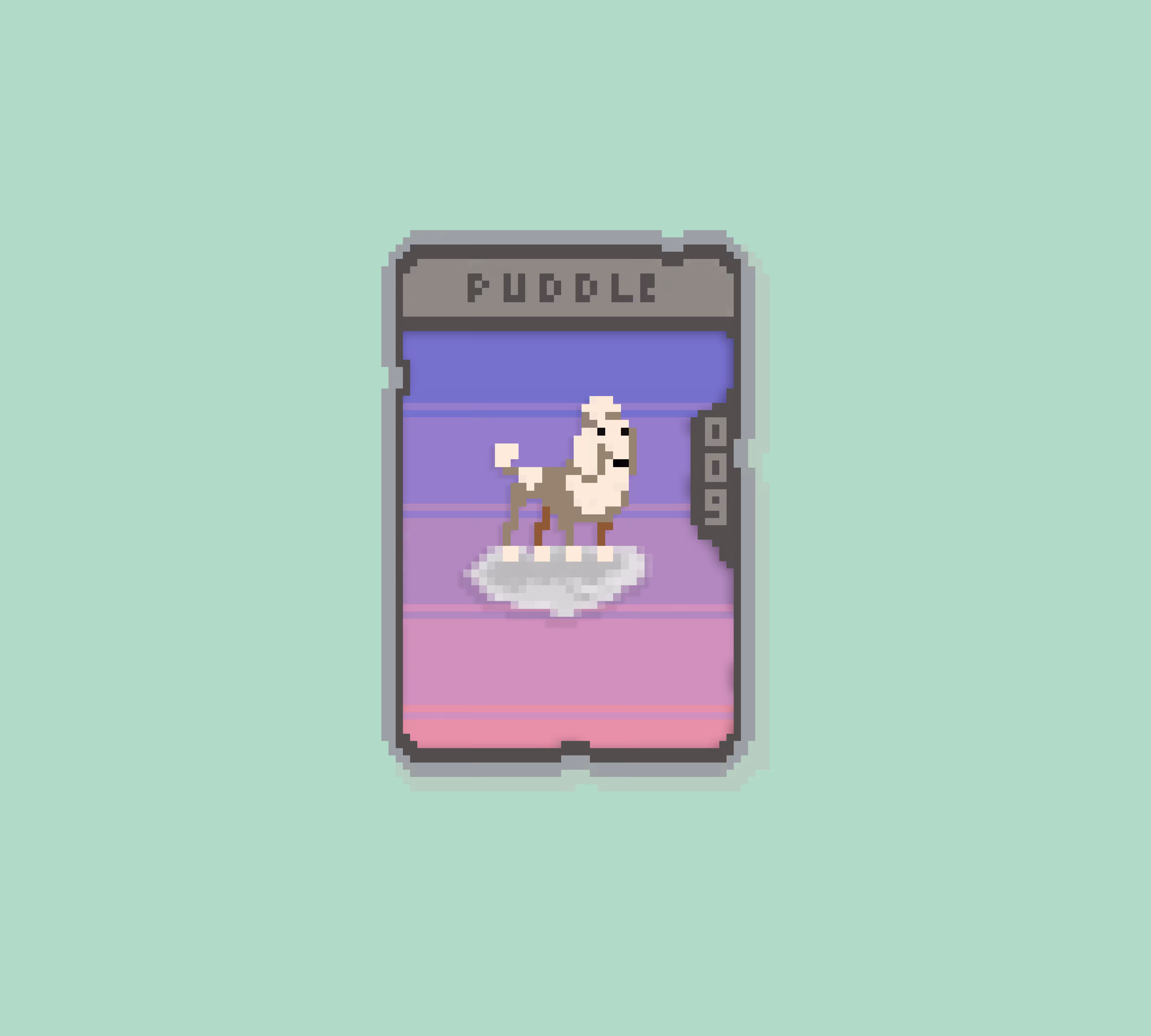 Puddle Dog Card | #009