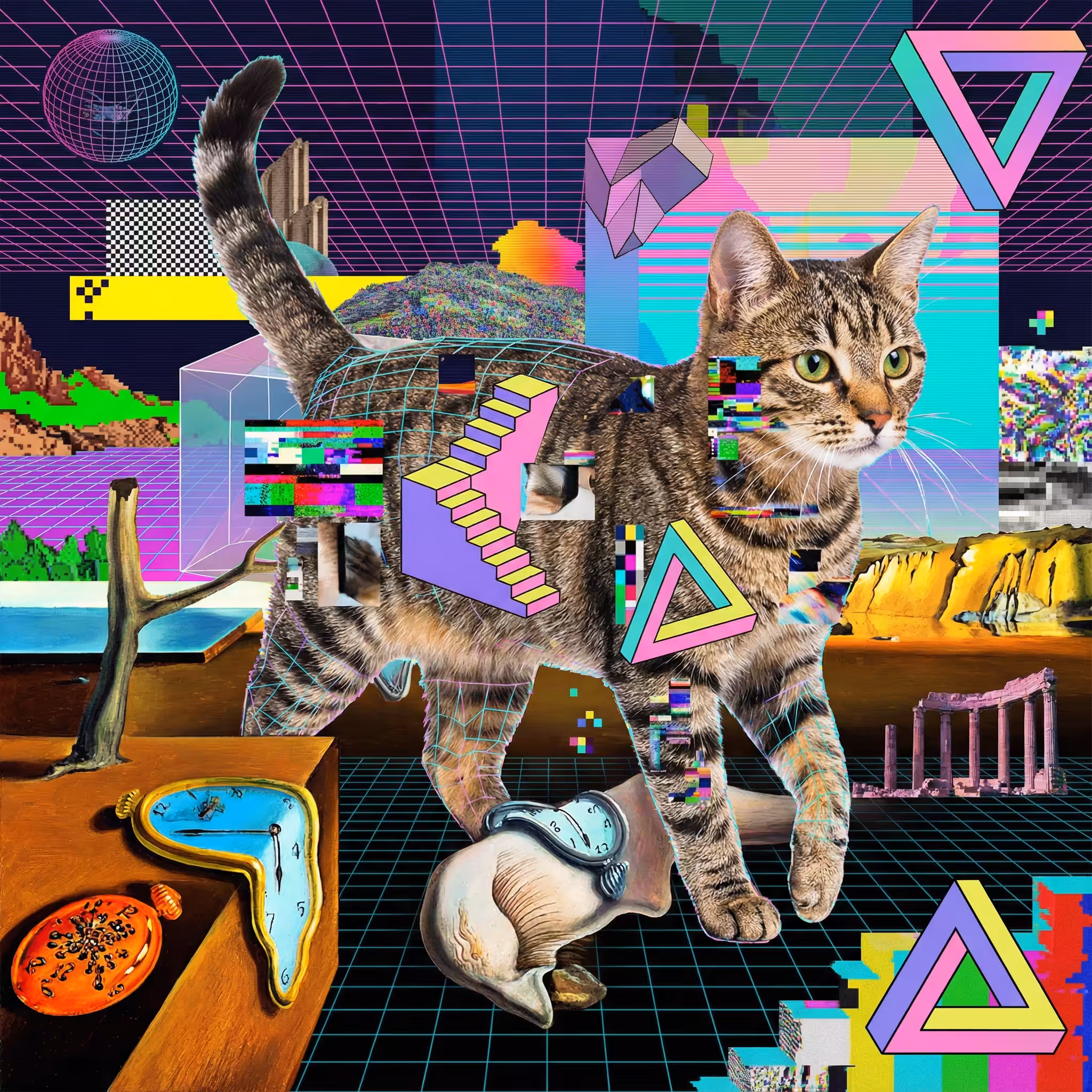 abstract cats #32
