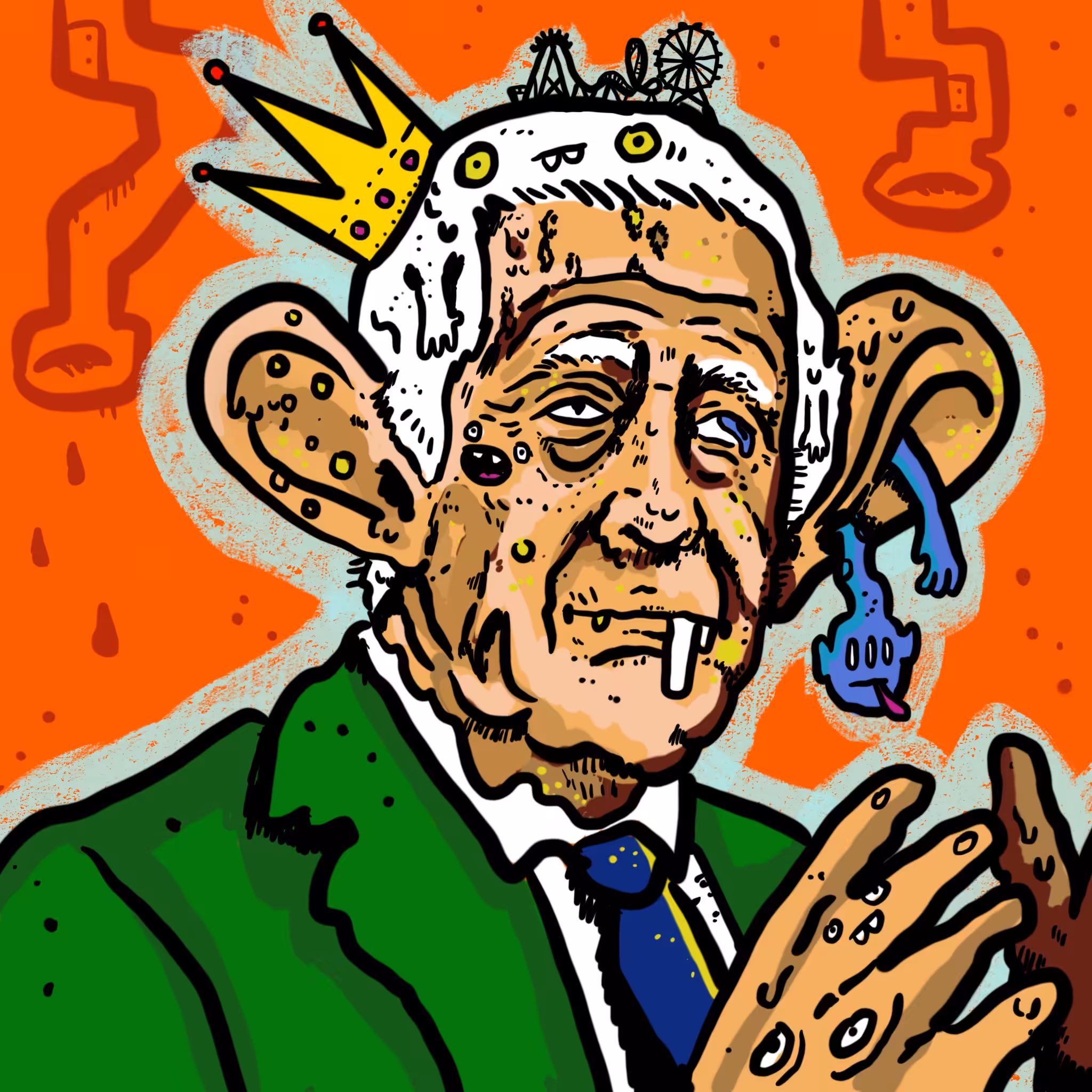 Crypto Carnies Vol 3: Escape Through the Sewer: Commemorative Toxic King Charles