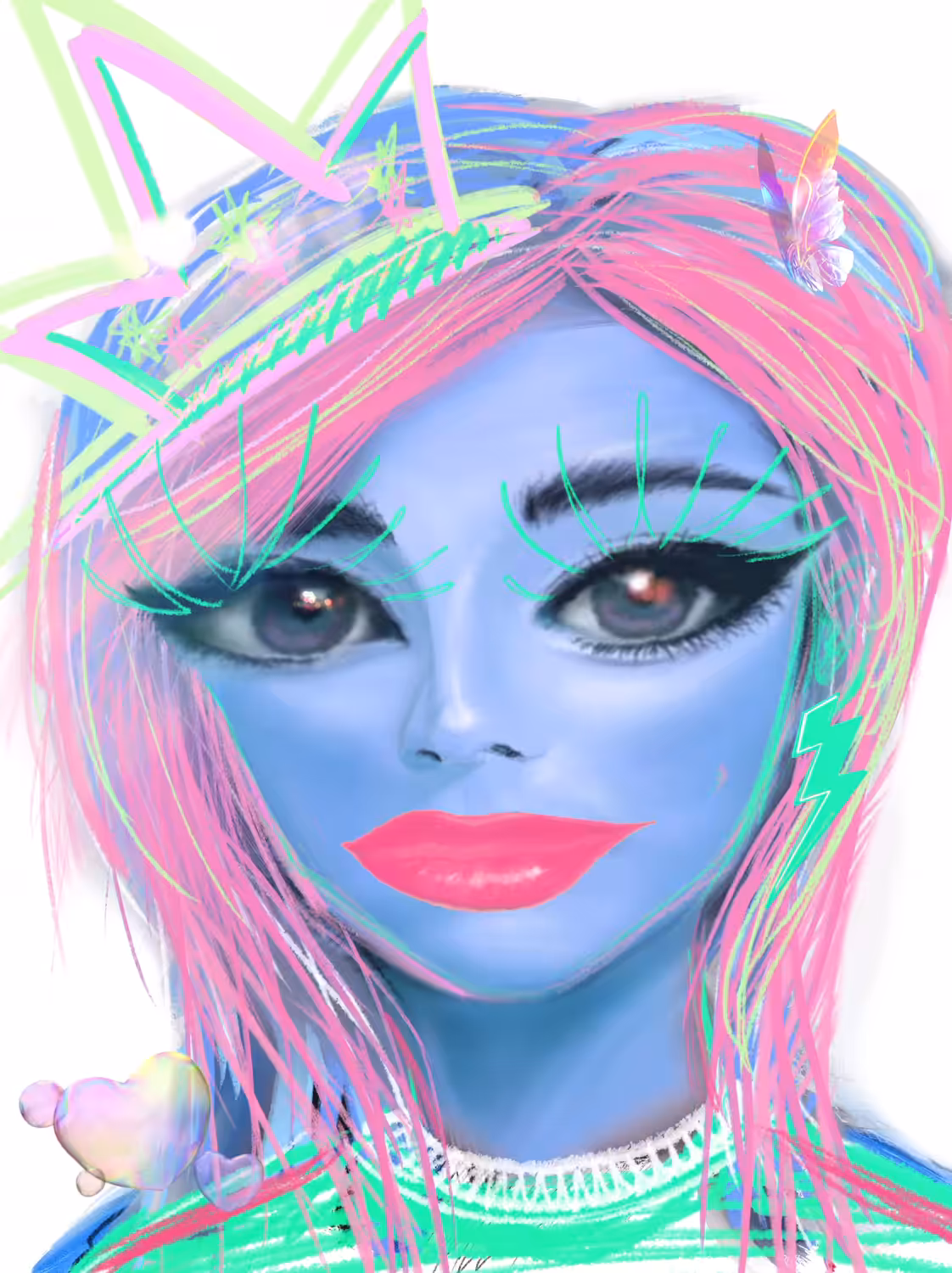 Blue Face Baby