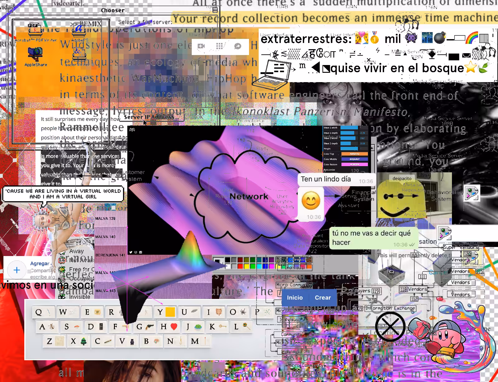 meme paint - quise vivir en un bosque