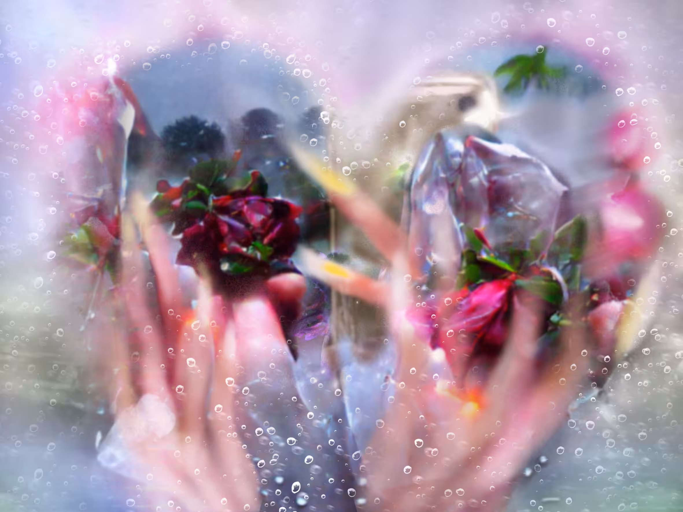 Crystal muddy bouquet