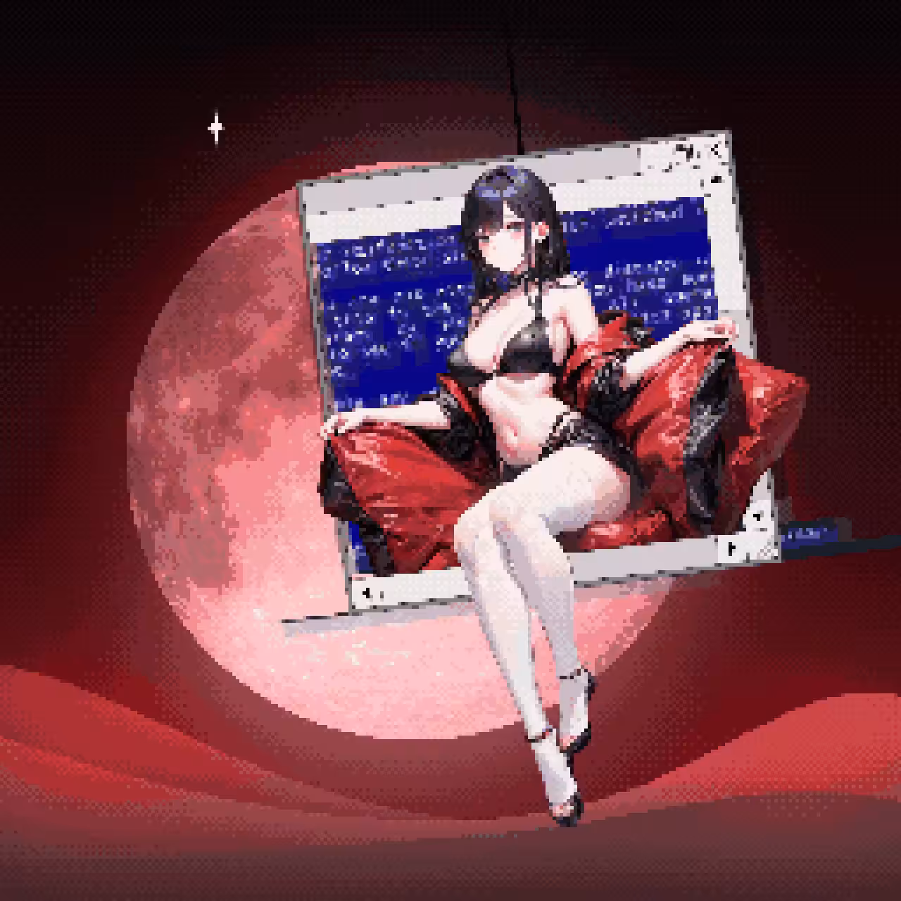 Blood Moon Glitch Rider