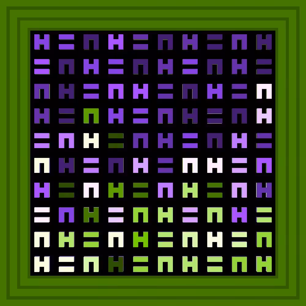 Mondays are Rough :: Procedural Symbols (H=N) #513/1000