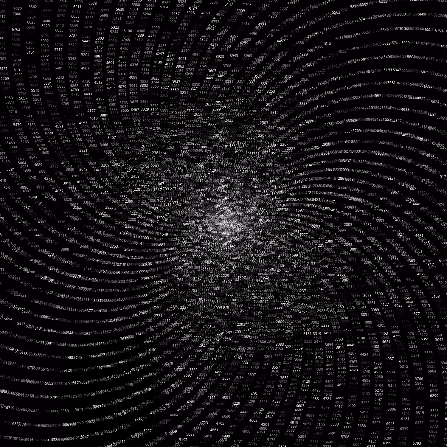 Polar Plot of Numbers #24
