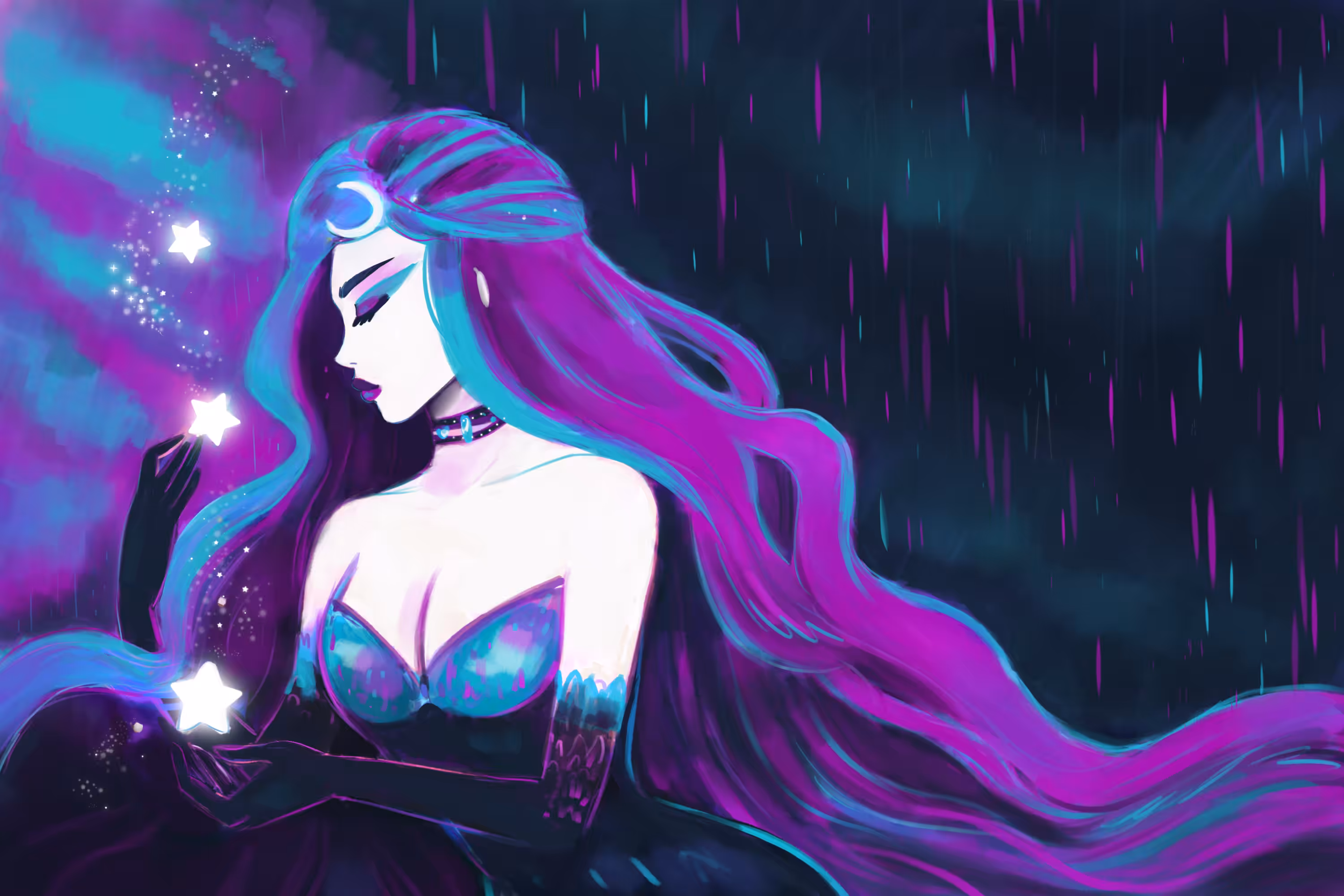 Neon Night Goddess