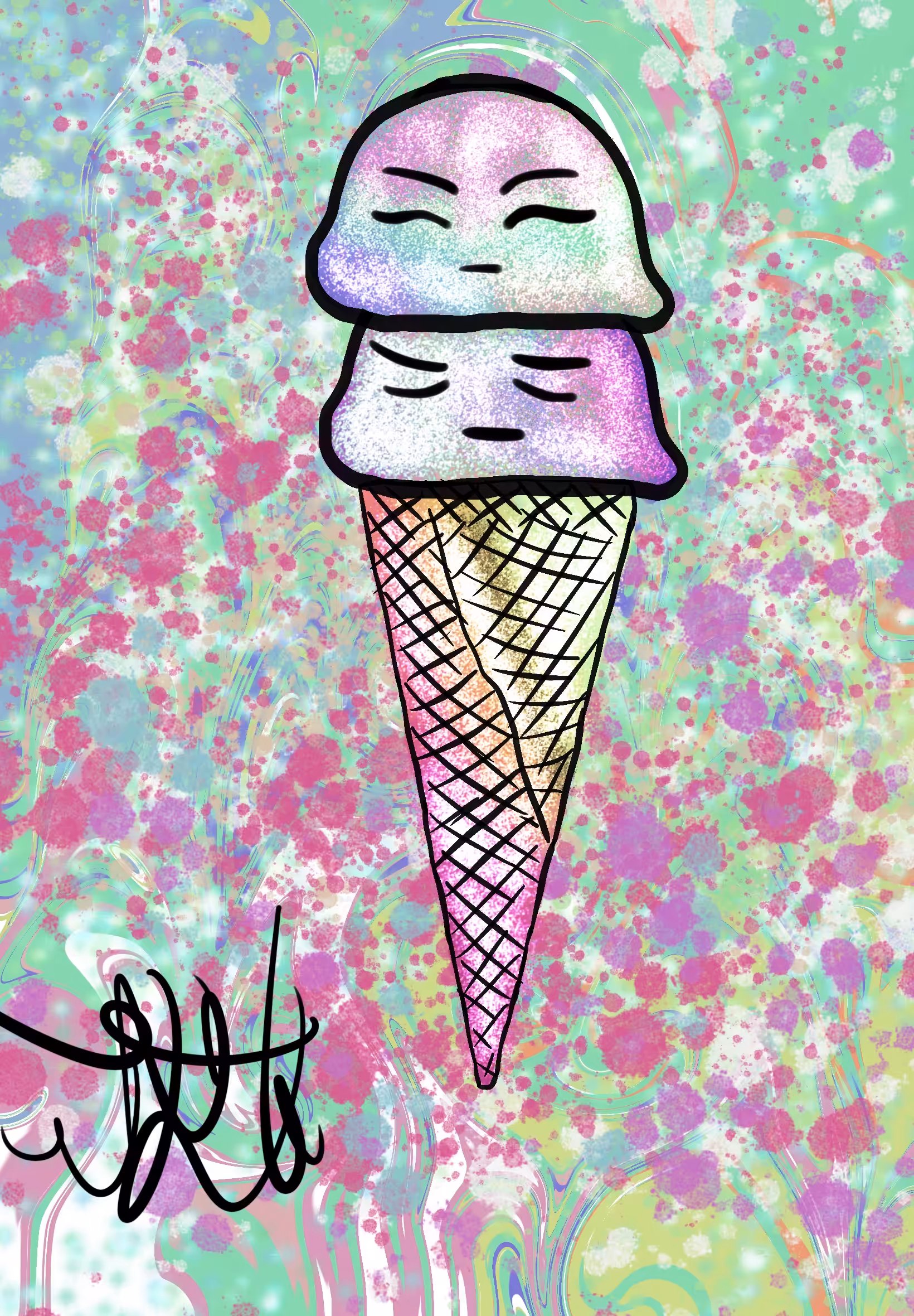 Glitter Splatter