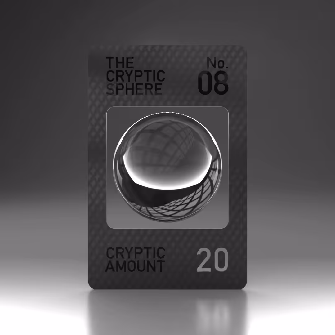 The Cryptic Sphere, Animated Trading Card No. 8