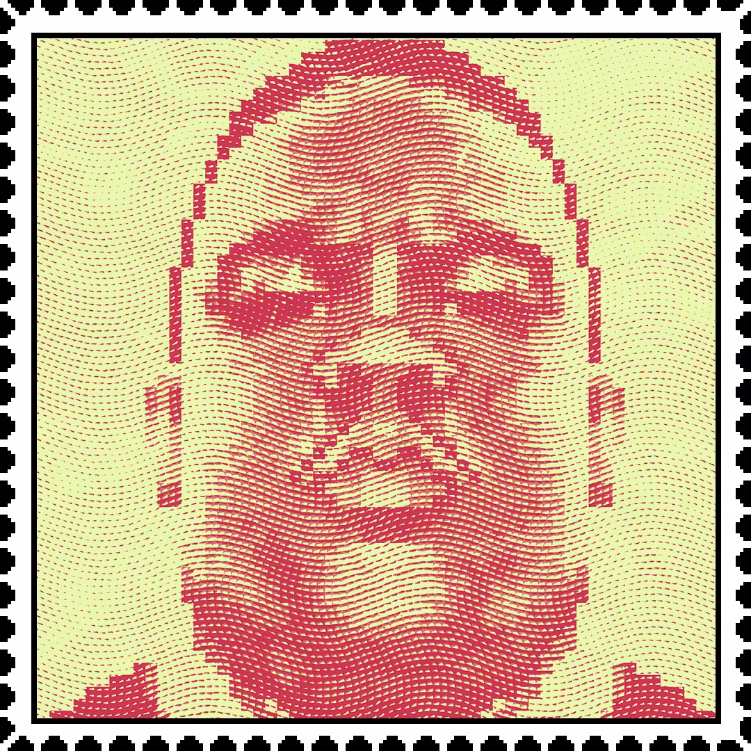 Biggie Smalls 'Red' caricature stamp
