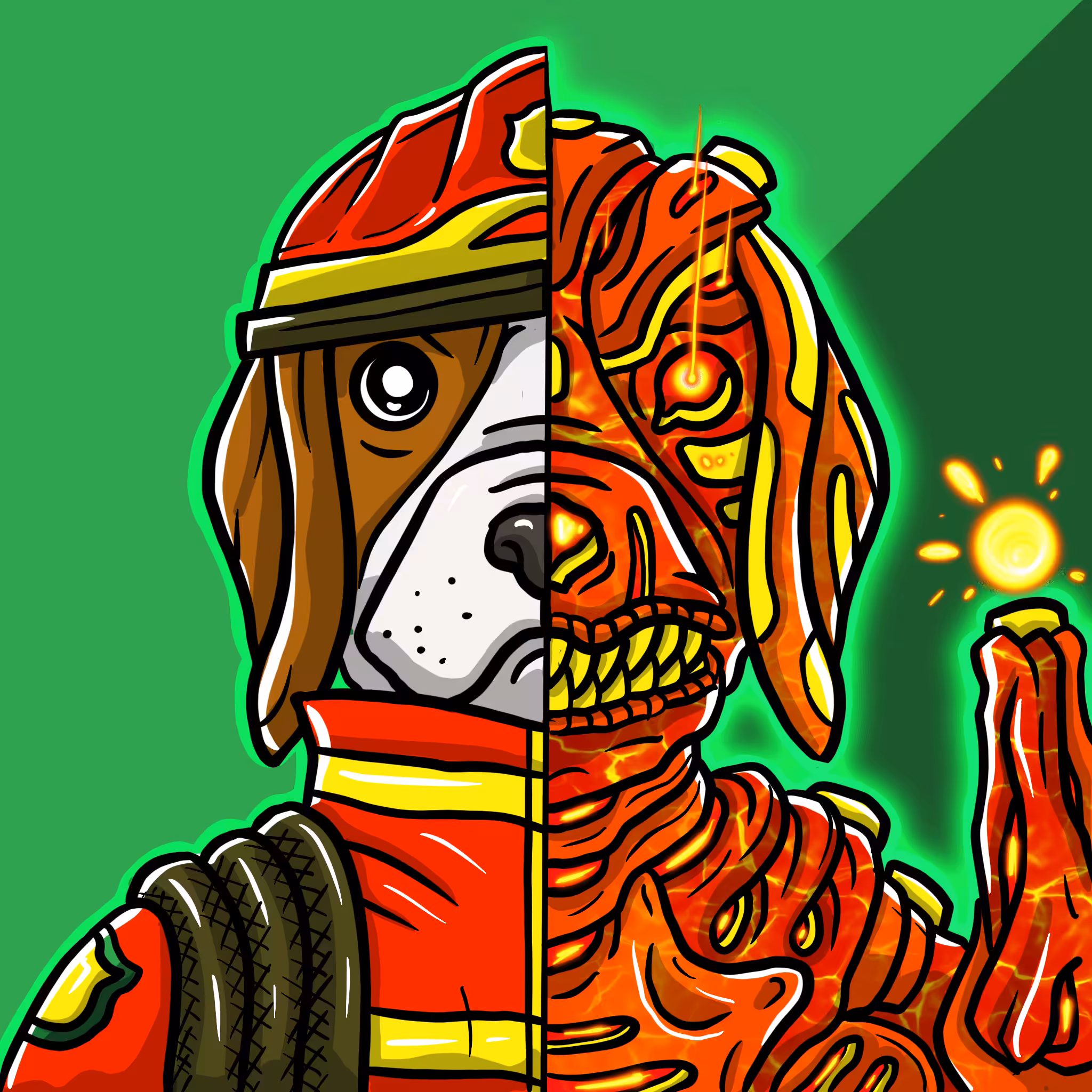Mirror Zoo: Beagle / Lava Faller (rare)