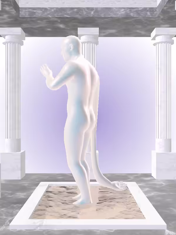 HeavenComputer: The Robotic Pastel Pearl Man #4034