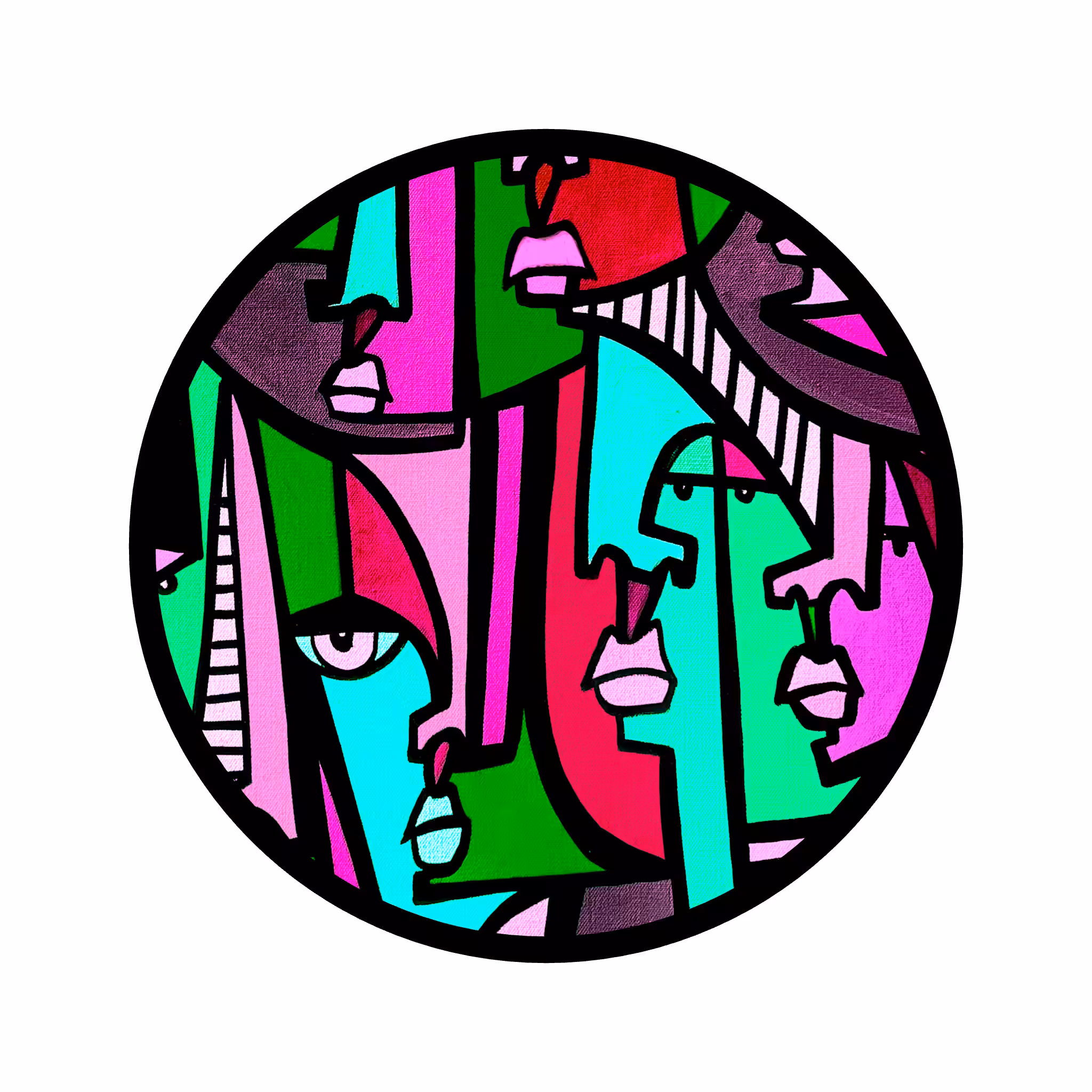 Cubist Circle 122