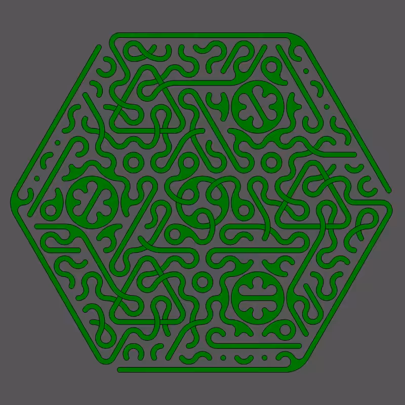 Threefold Symmetry - Dark Variations #266