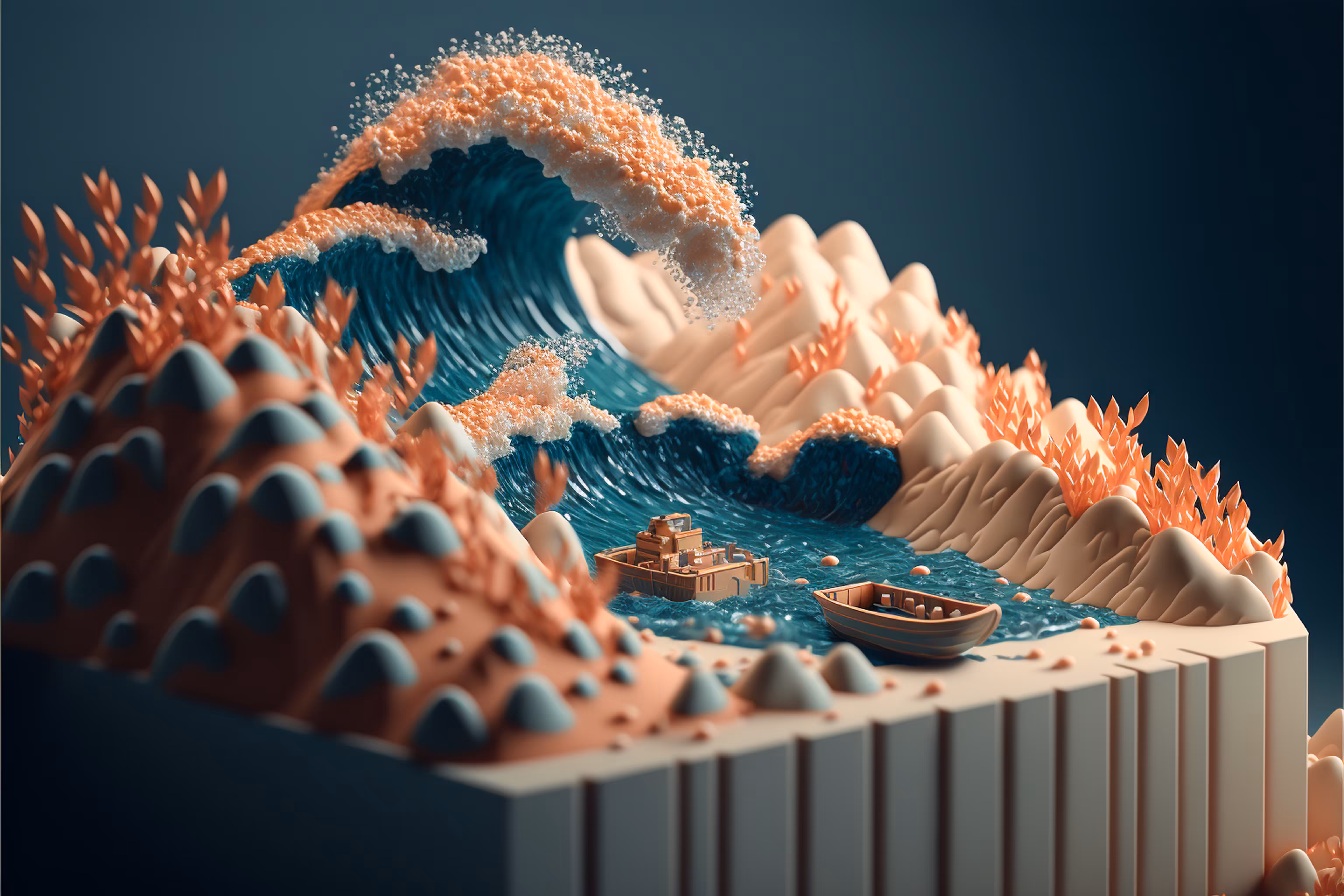 Dioramas - The Great Wave : 07