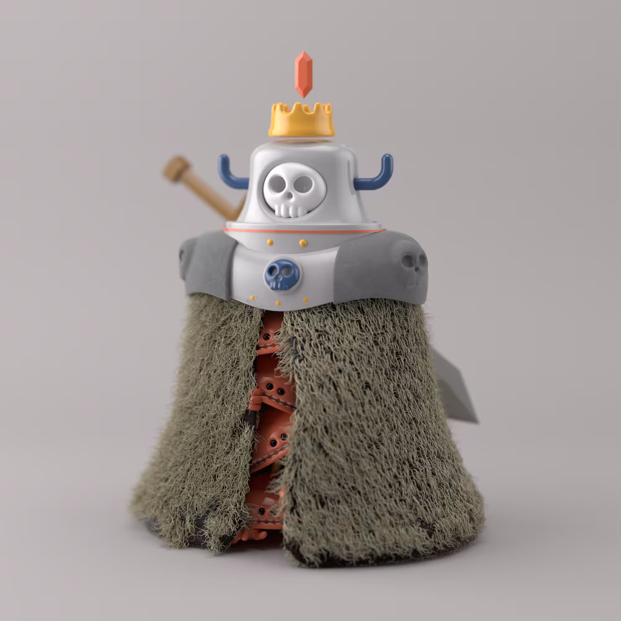 Ghost Knight On A Stick