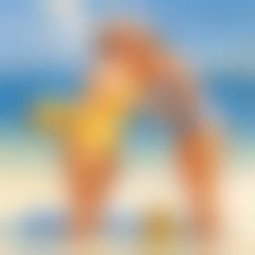 Cabline et Albertine en maillot de bain