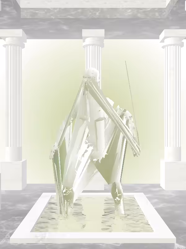 HeavenComputer: The Dancing Matte Green Woman #2863