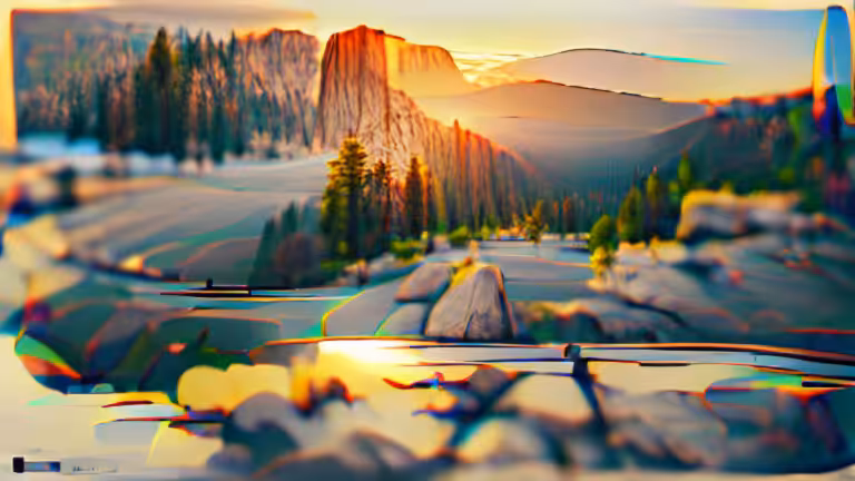 Yosemite National Park | horizon | landscape photography | golden hour (pixray_genesis)