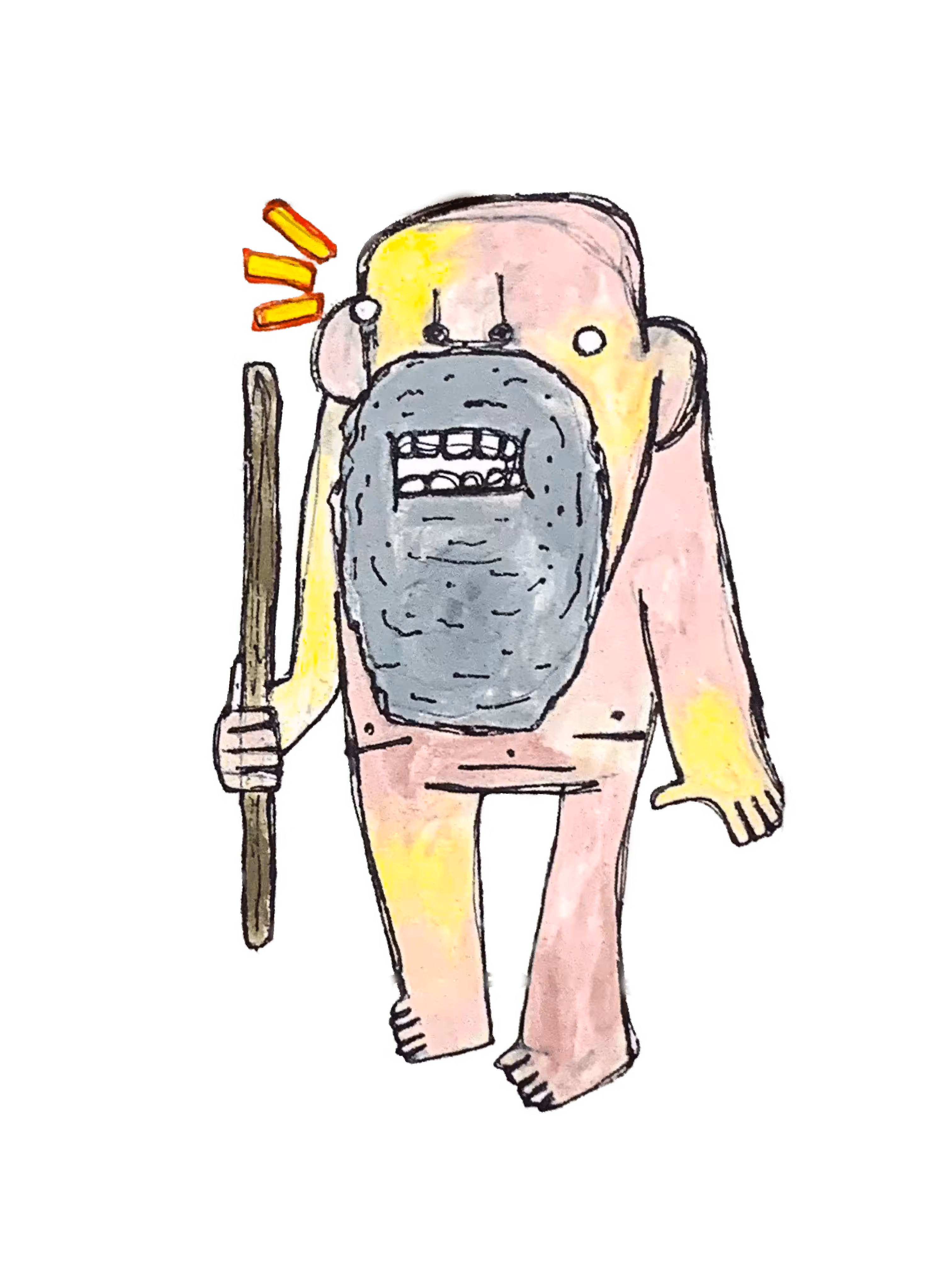 SHEPARD MAN WITH A STICK