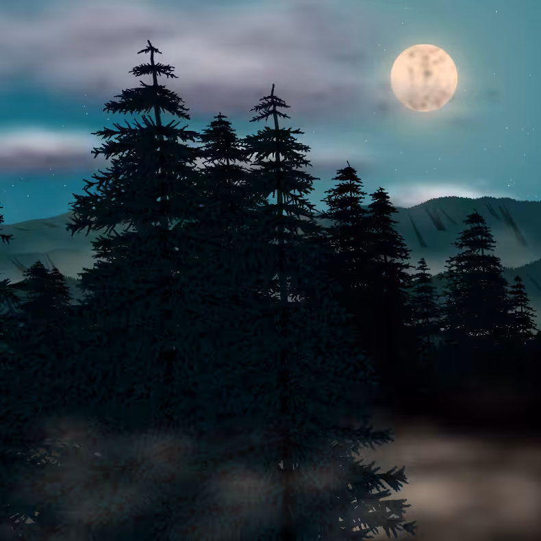 Moonlit Mountains #67