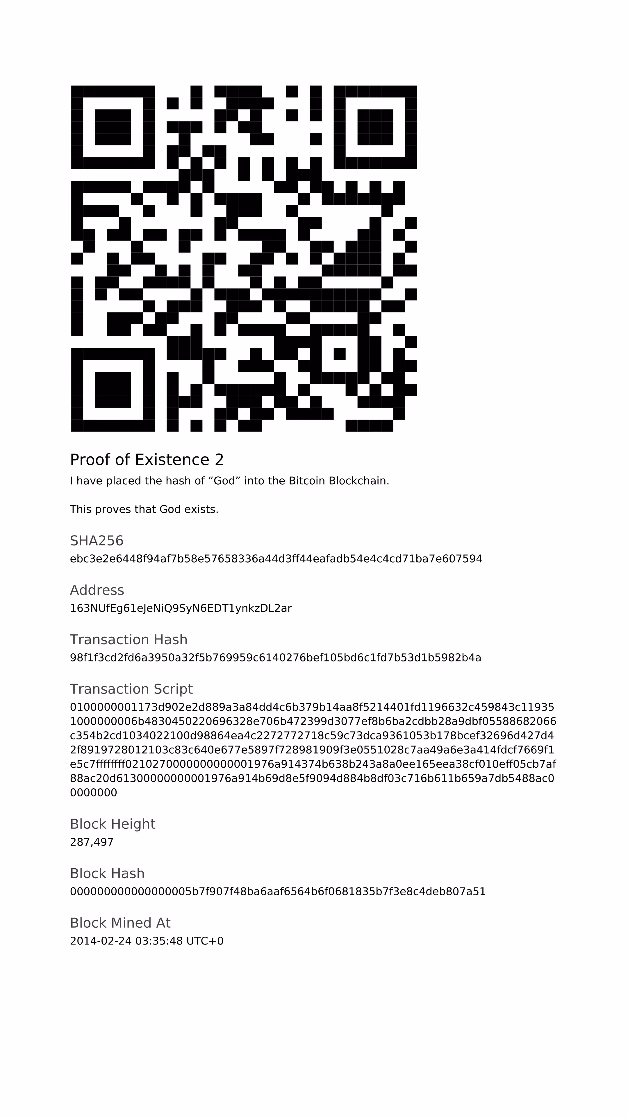 Proof Of Existence 2