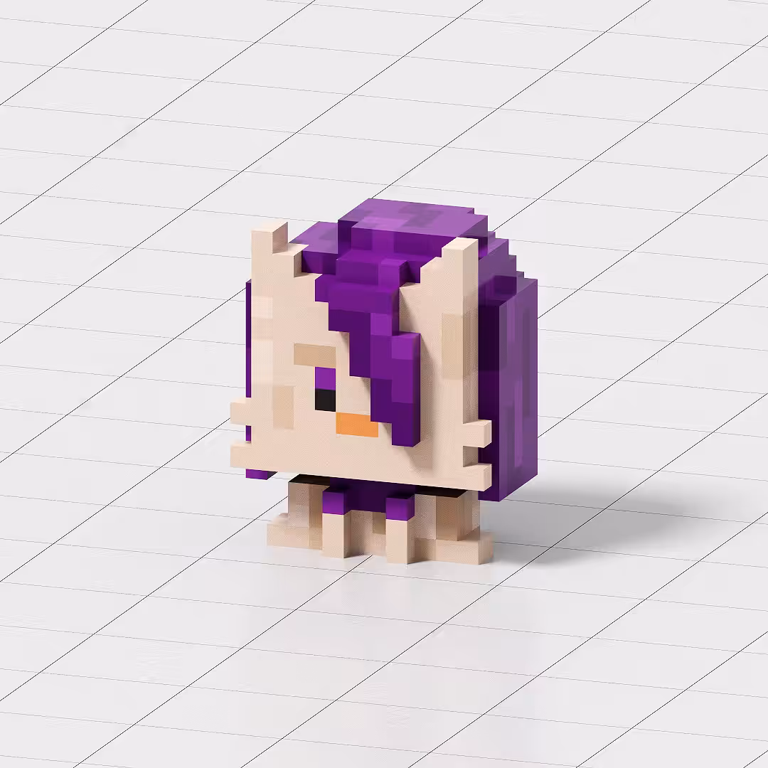 Crypto Voxel Cats #018