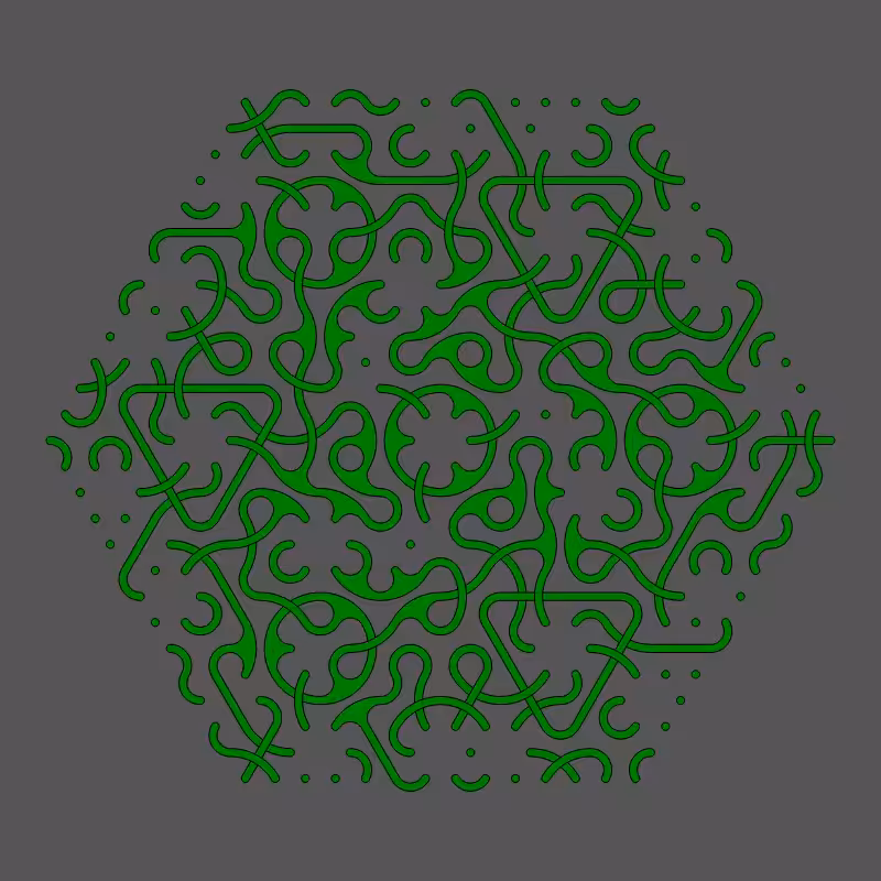 Threefold Symmetry - Dark Variations #366