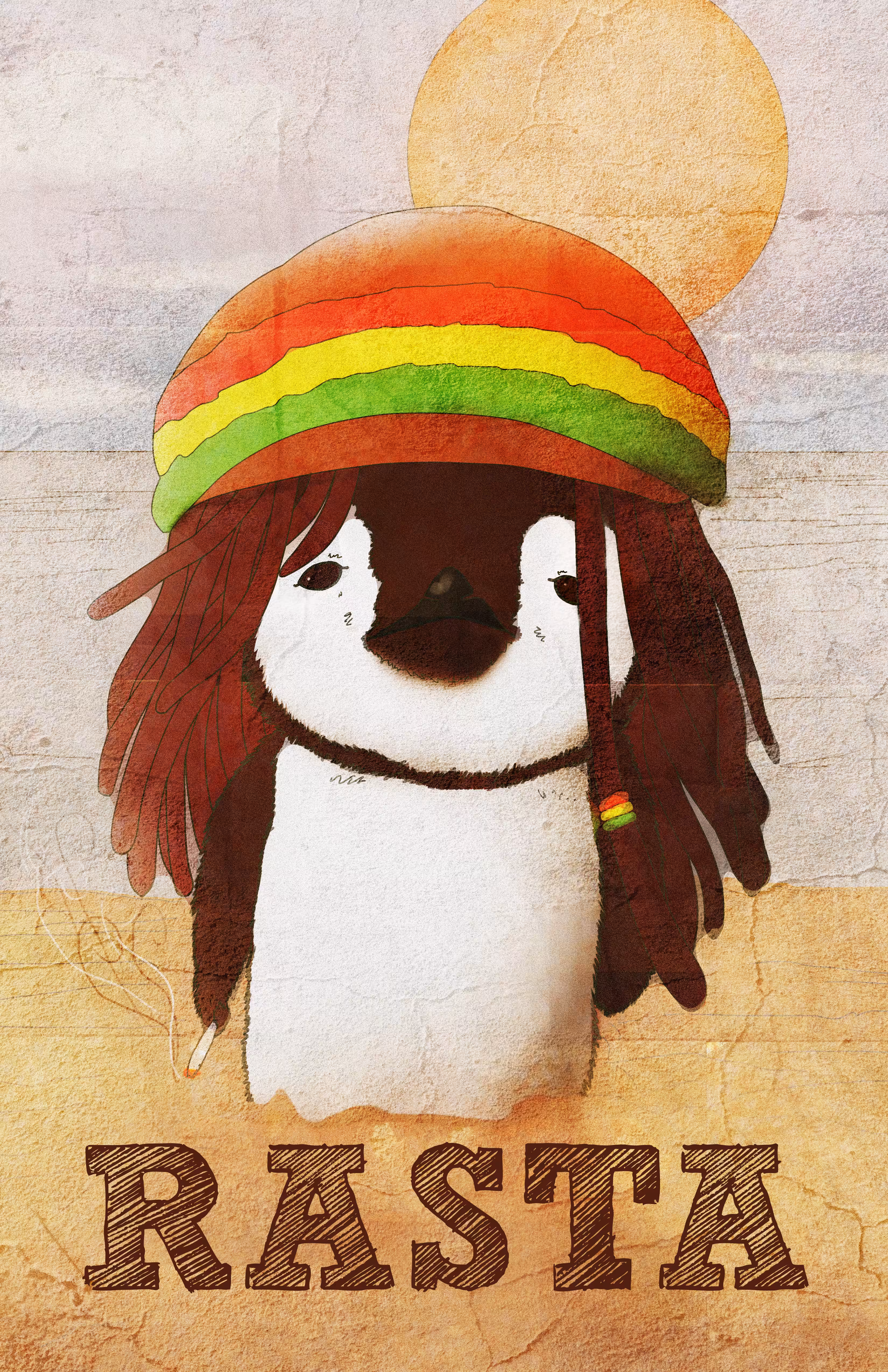 Rasta Penguin #1