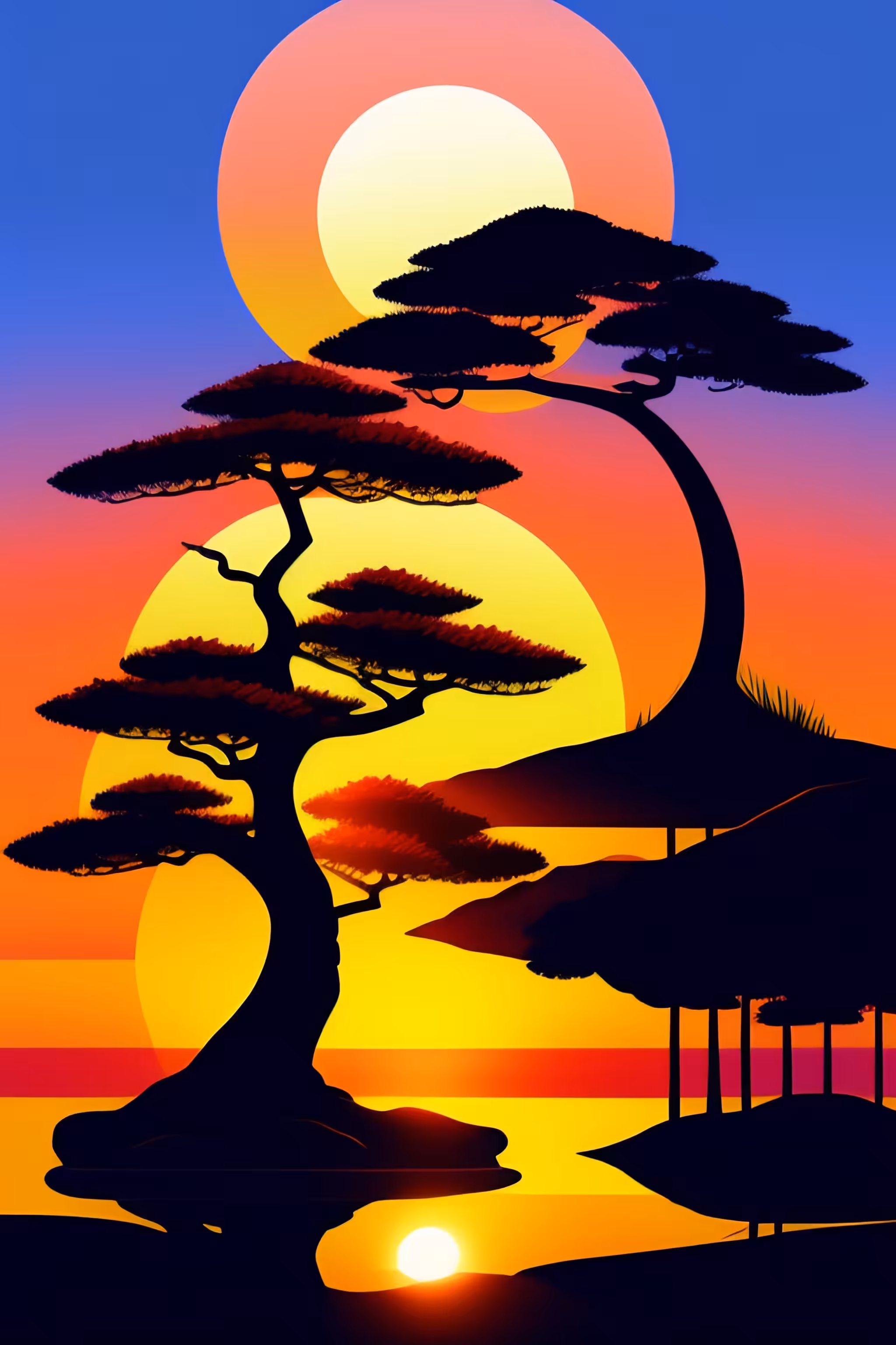 Bonsai Silhouette #3