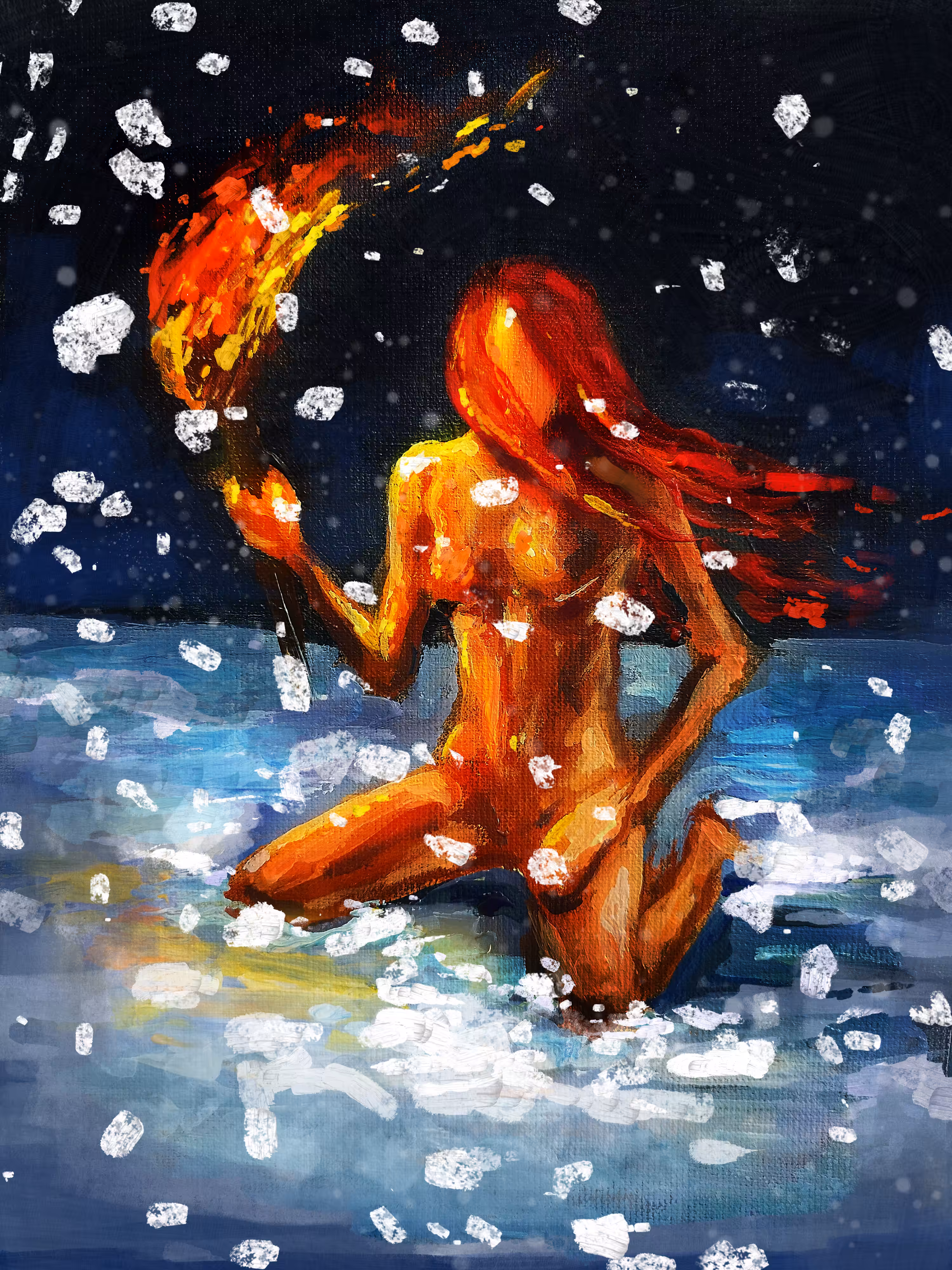 No Winter Could Steal Her Fire (painting version)