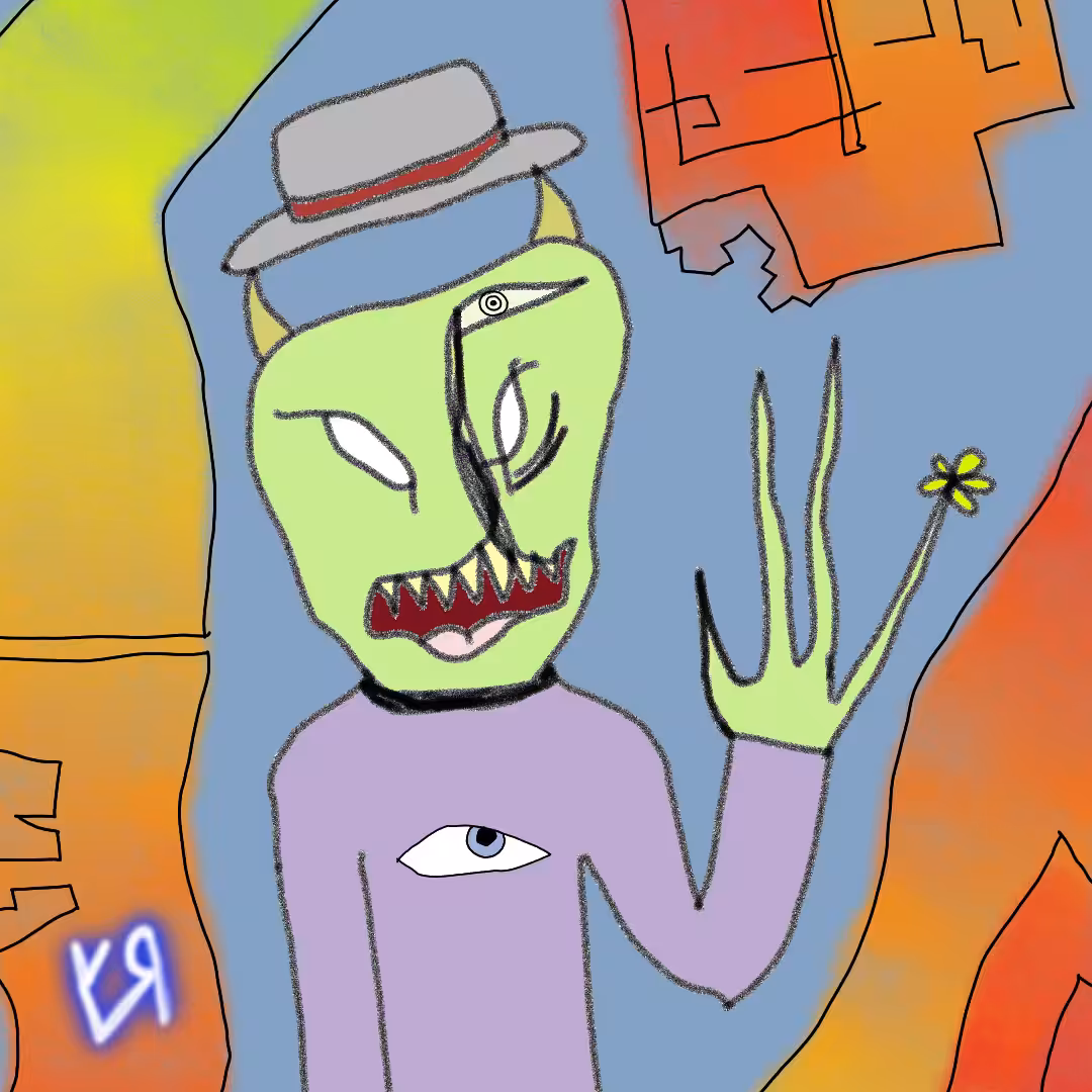 "Flower Finger" by Richard F. Yates (Holy Fool)