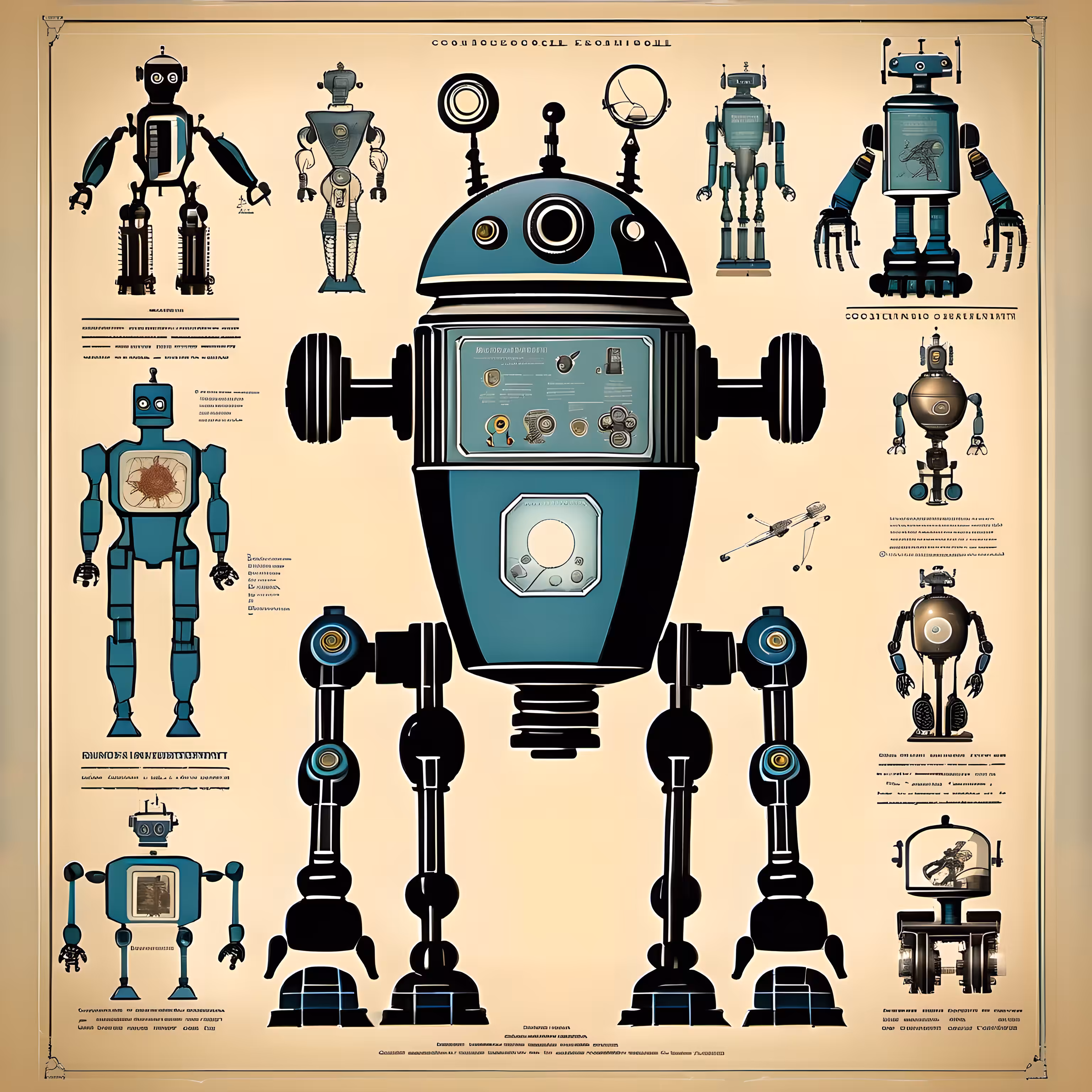 STUDIES ON ROBOTS - 20TH CENTURY #14