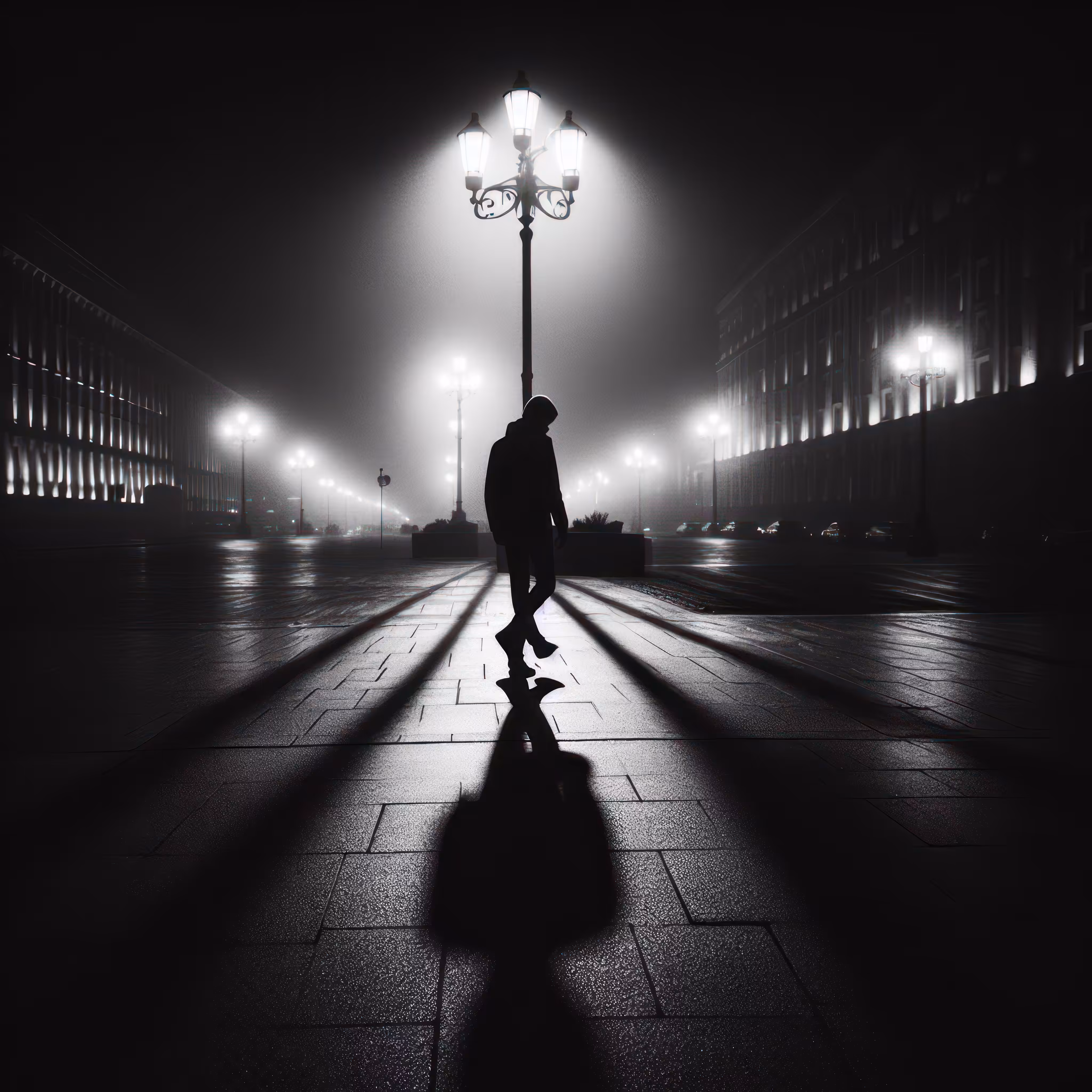 Alone man