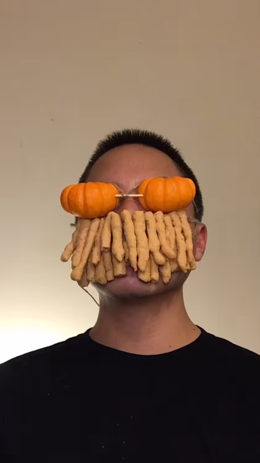 Pumpkin Spice Cheetos Mask