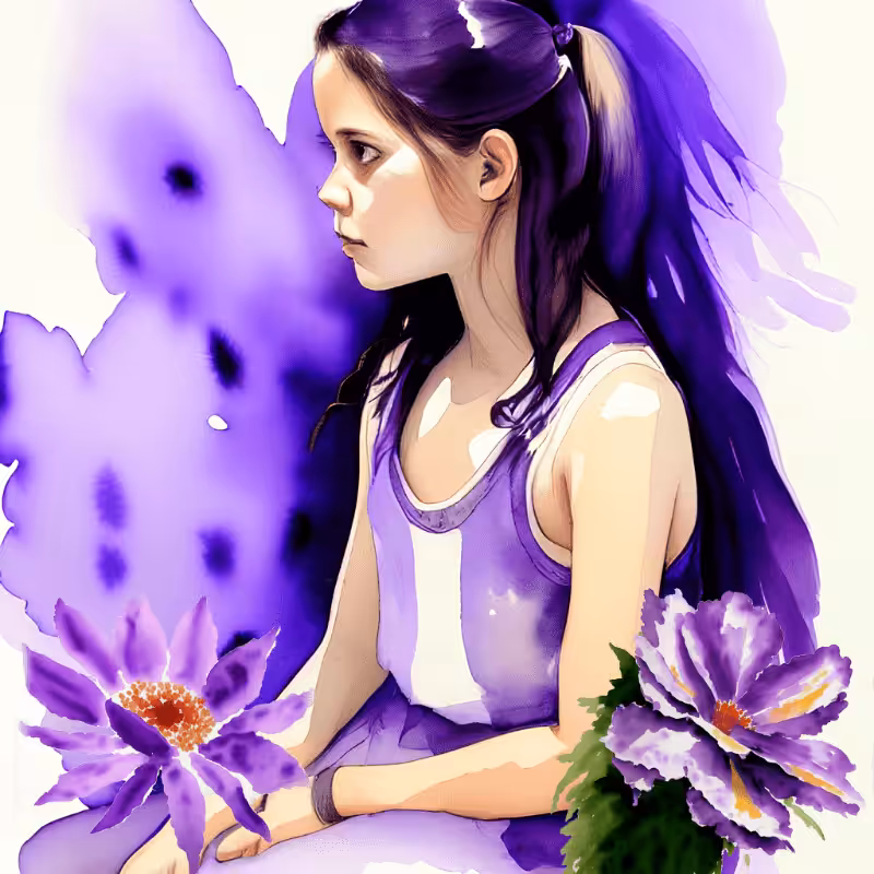 Purple Girl #1