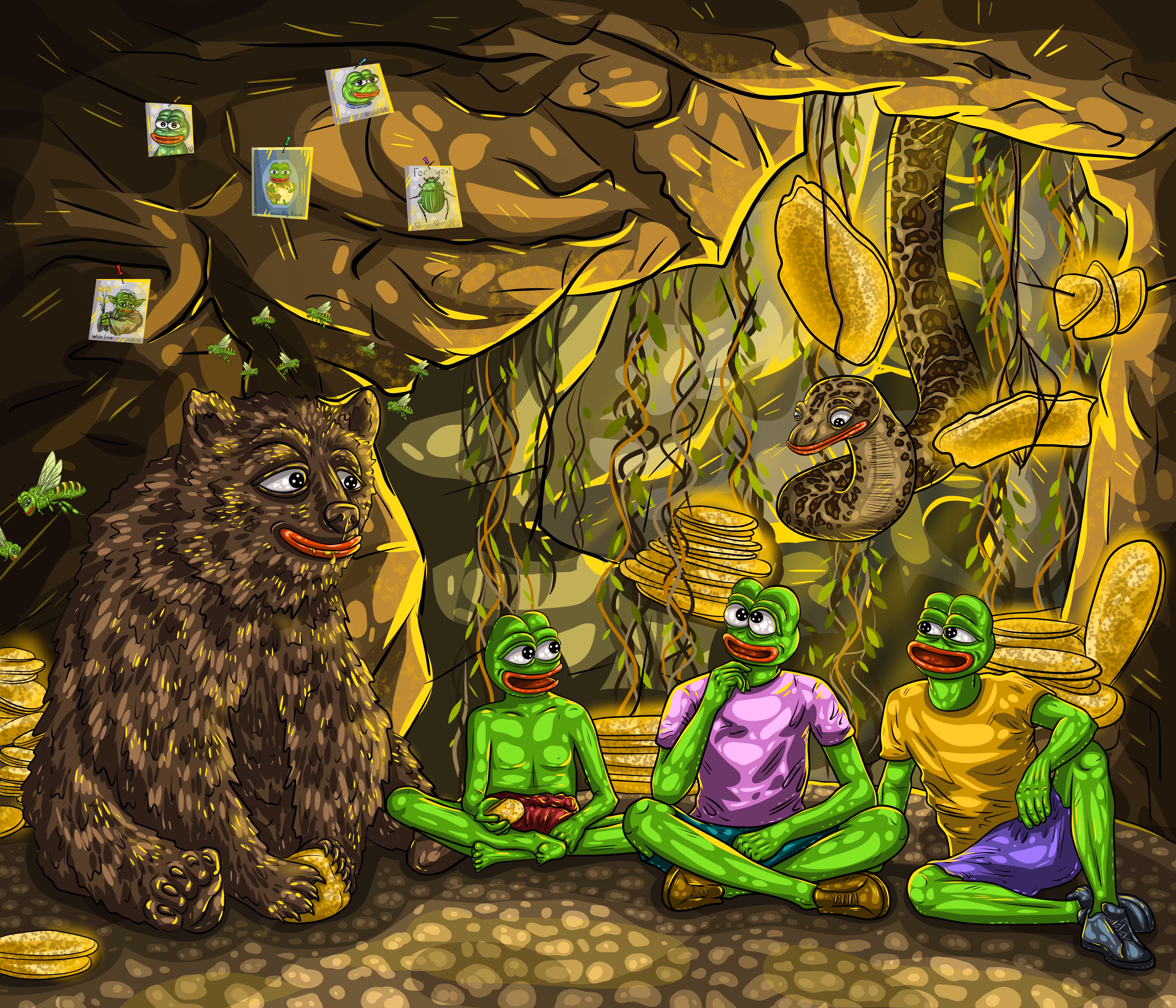 PEPE'S FRIENDS ARE VISITING MOWGLI