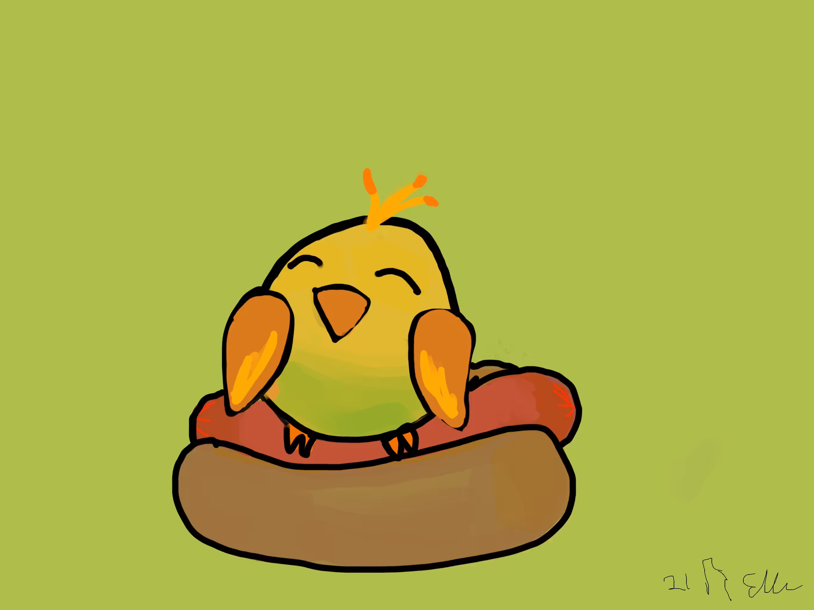 hotdog bird