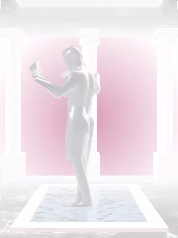 HeavenComputer: The Robotic Navy Shimmer Woman #3370