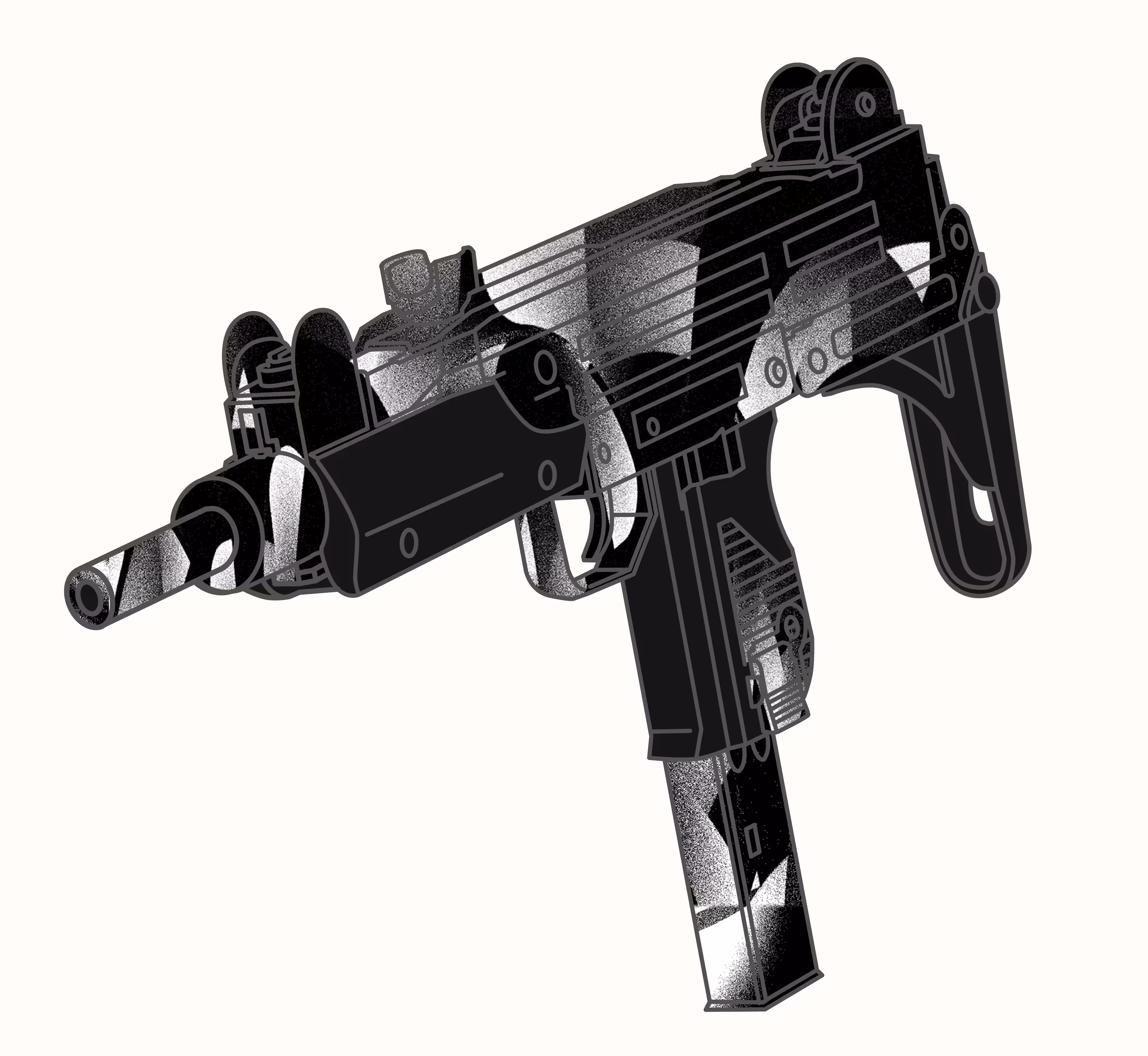 Krypto Gun - Uzi - Reactive Void 1/1