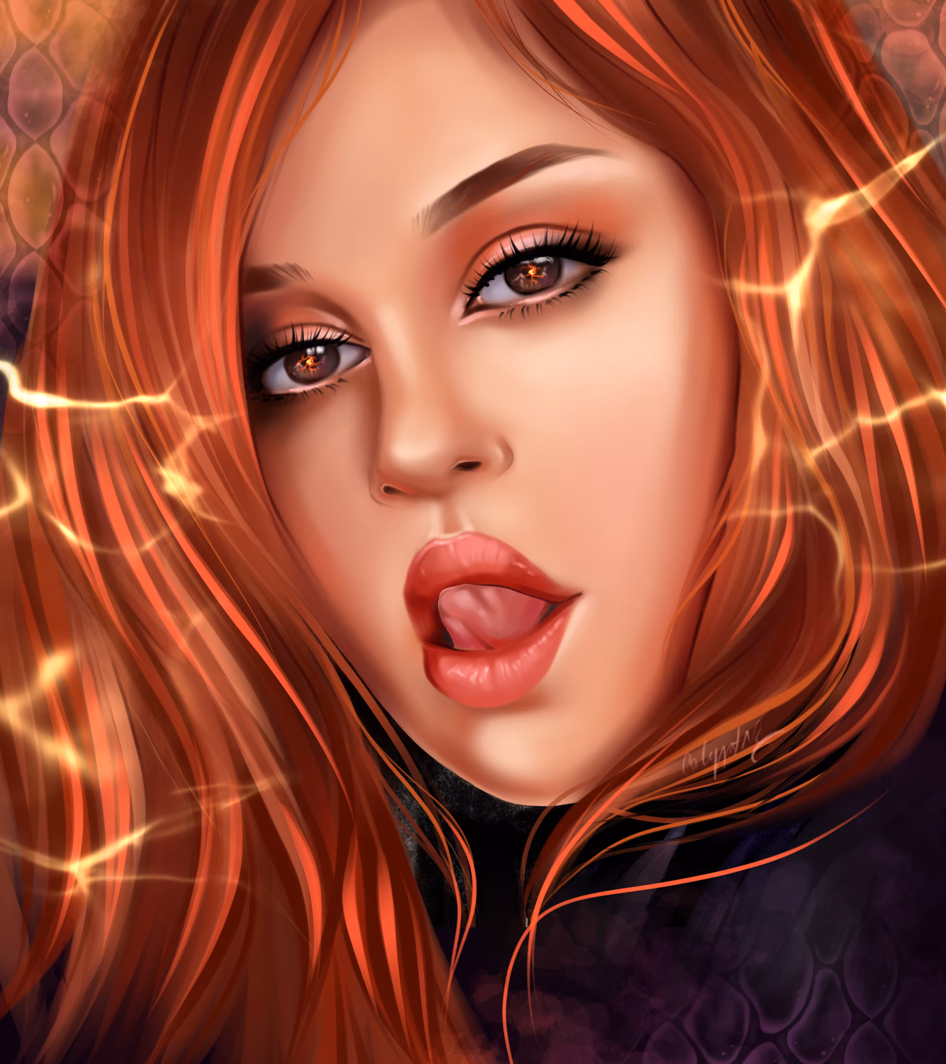 Cherry-caramel fire