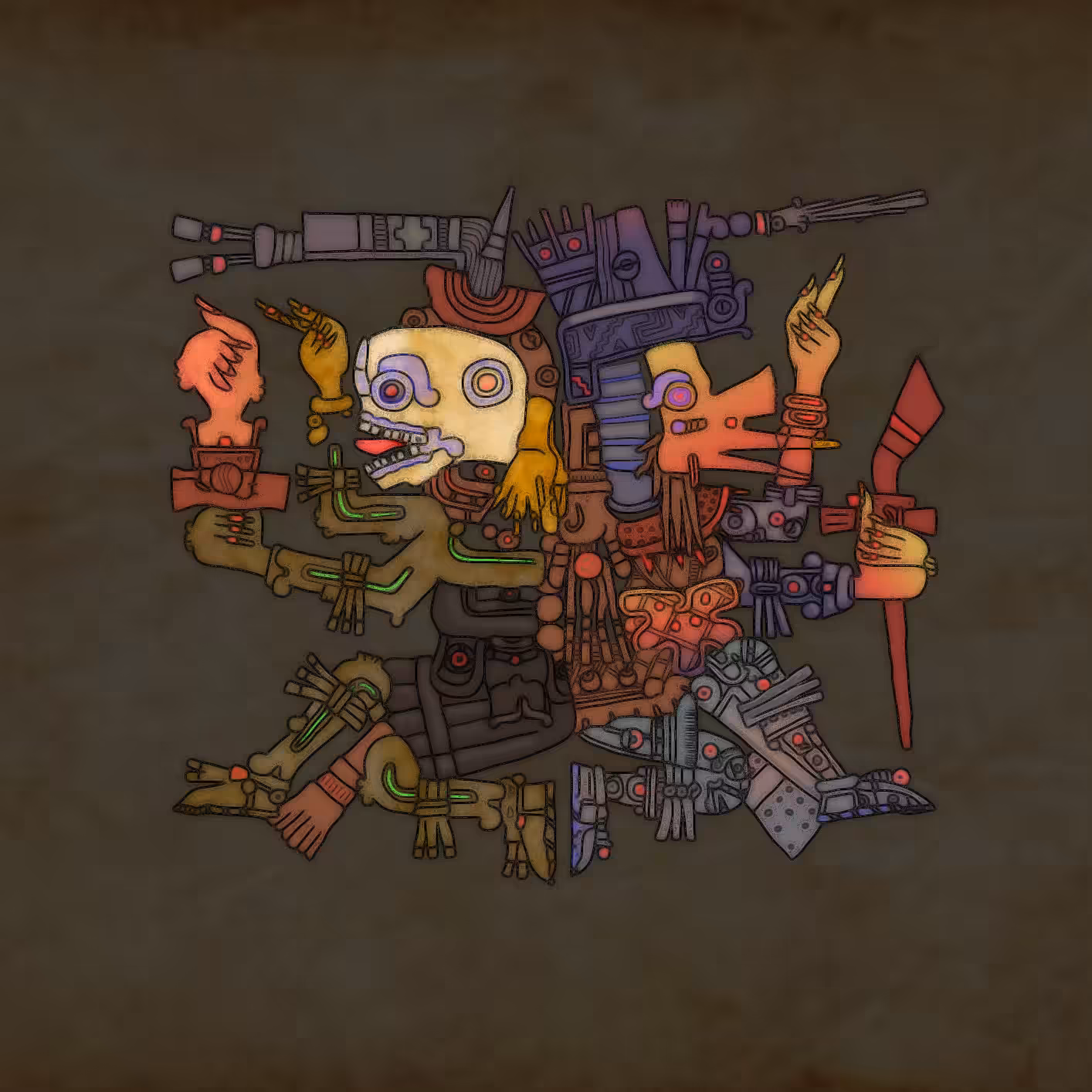 Mictlantecuhtli & Quetzalcoatl
