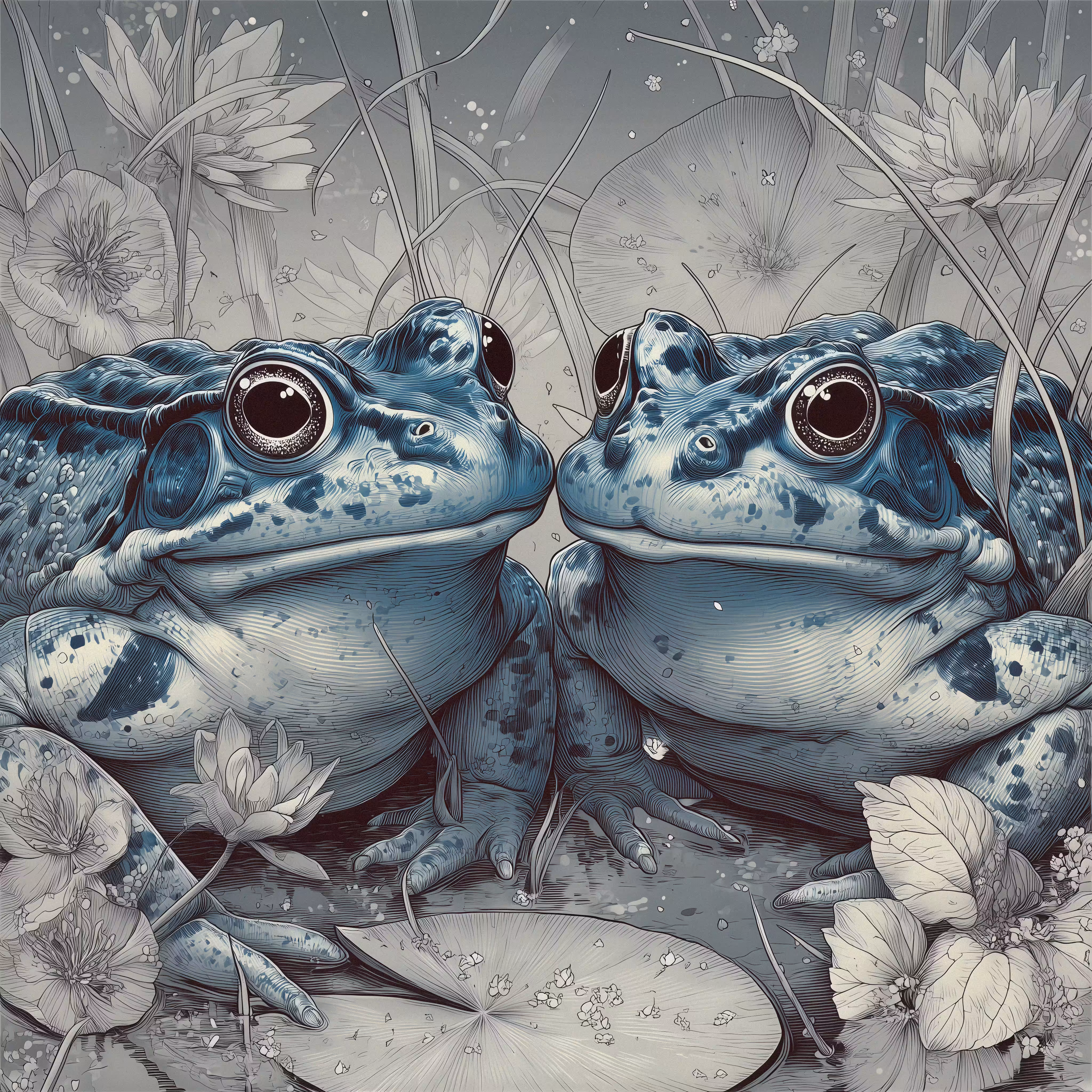 Blue Toad Love.