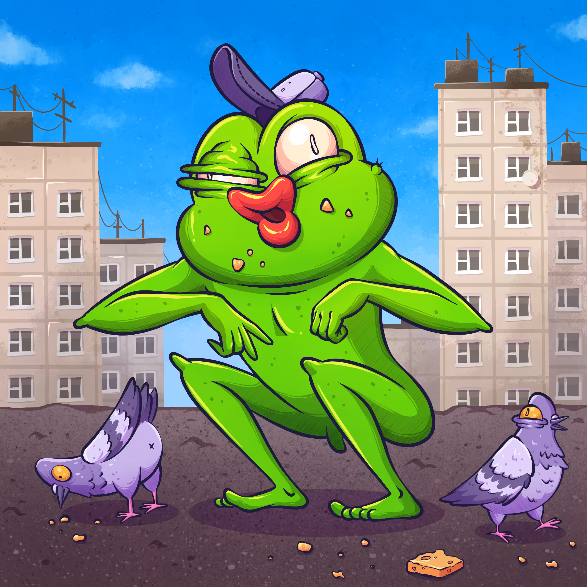 Pigeon But Frog