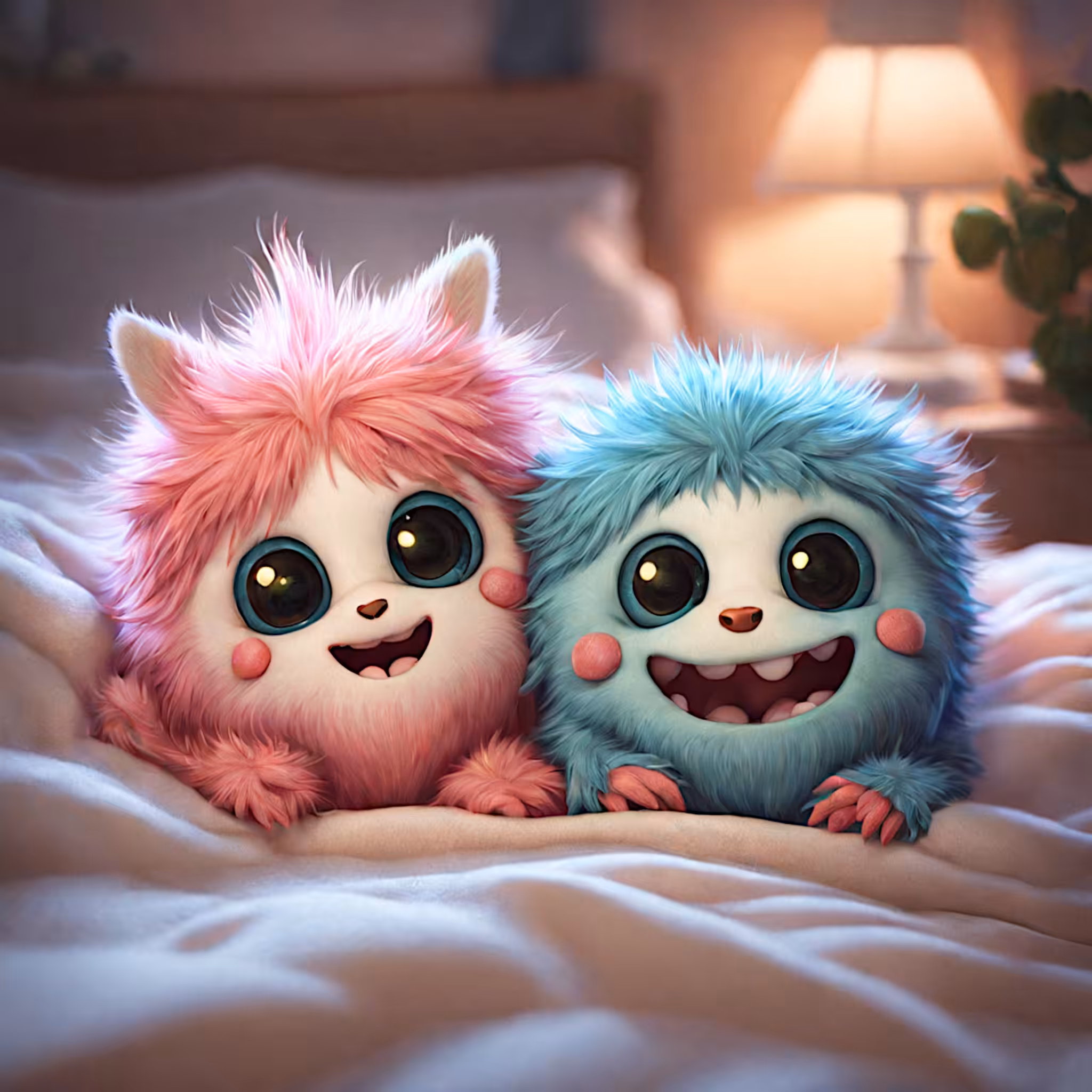 "Laughing Monsters under the Starry Sky"