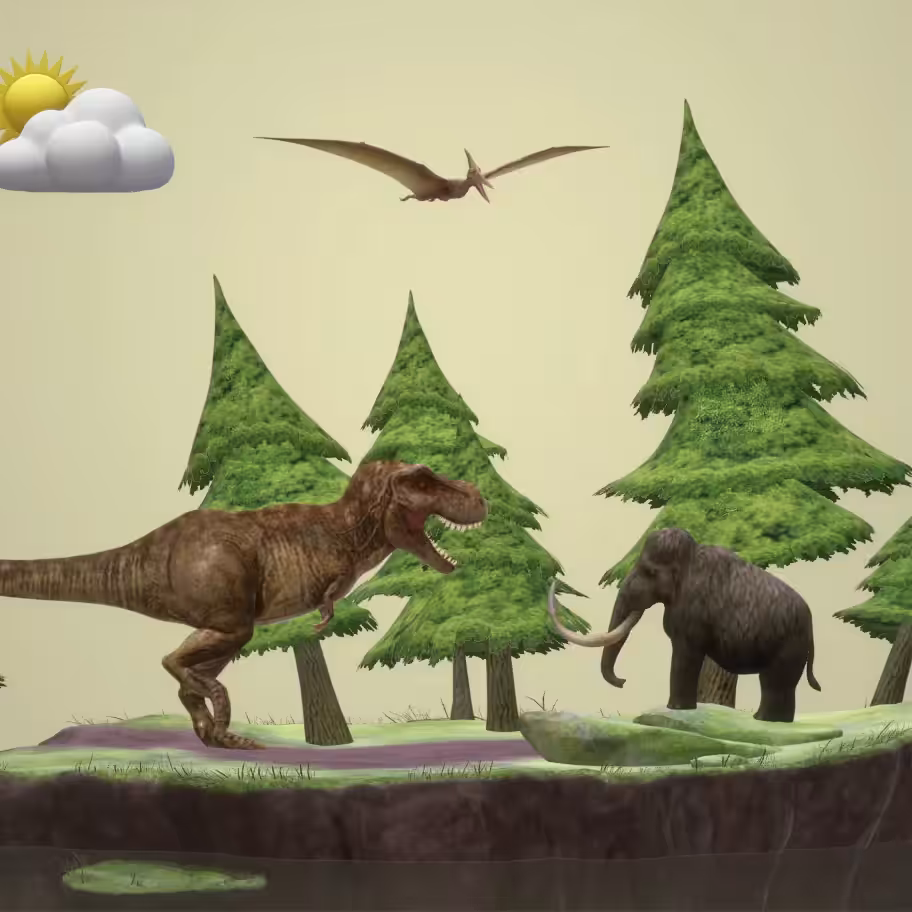 Tyrannosaurus vs Mammoth