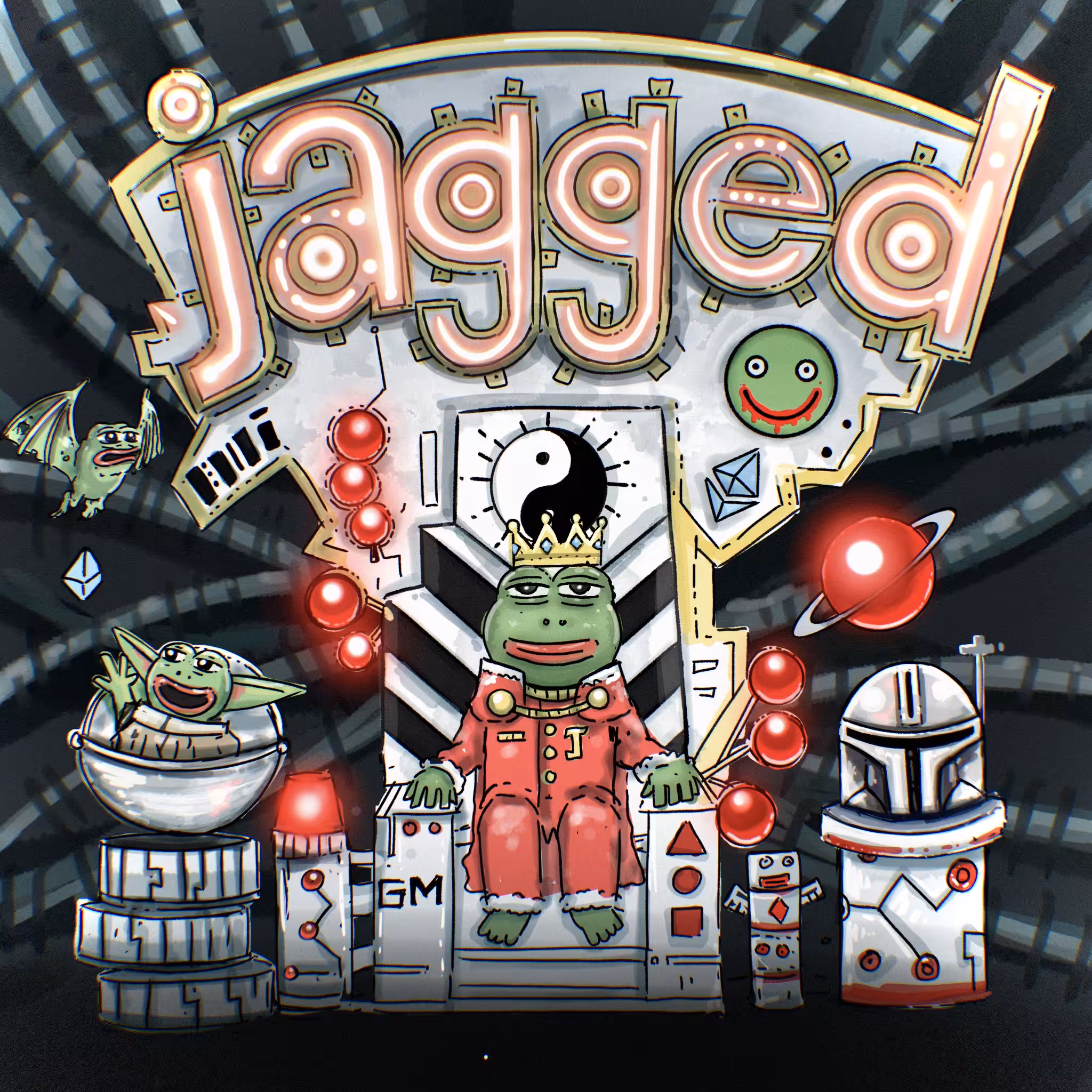 jagged