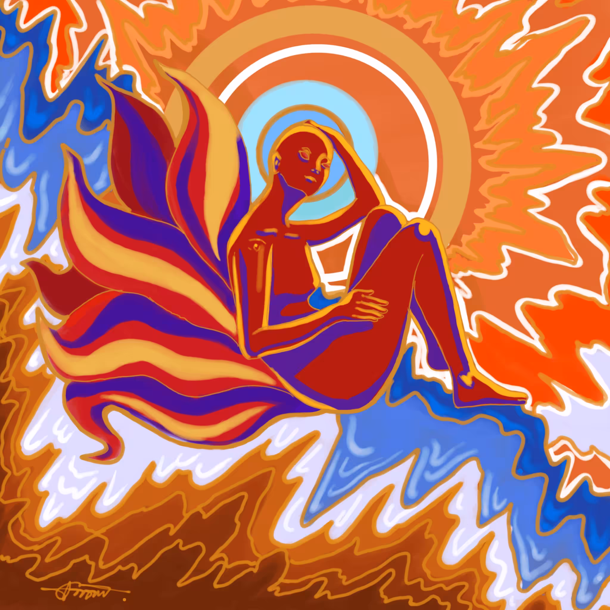 Warm ice by your sun.