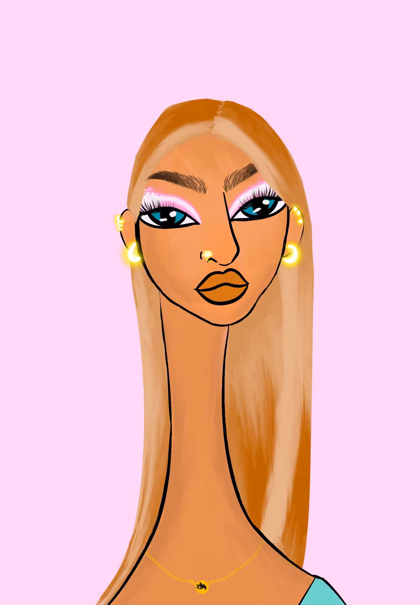Long Neckie Lady #1732