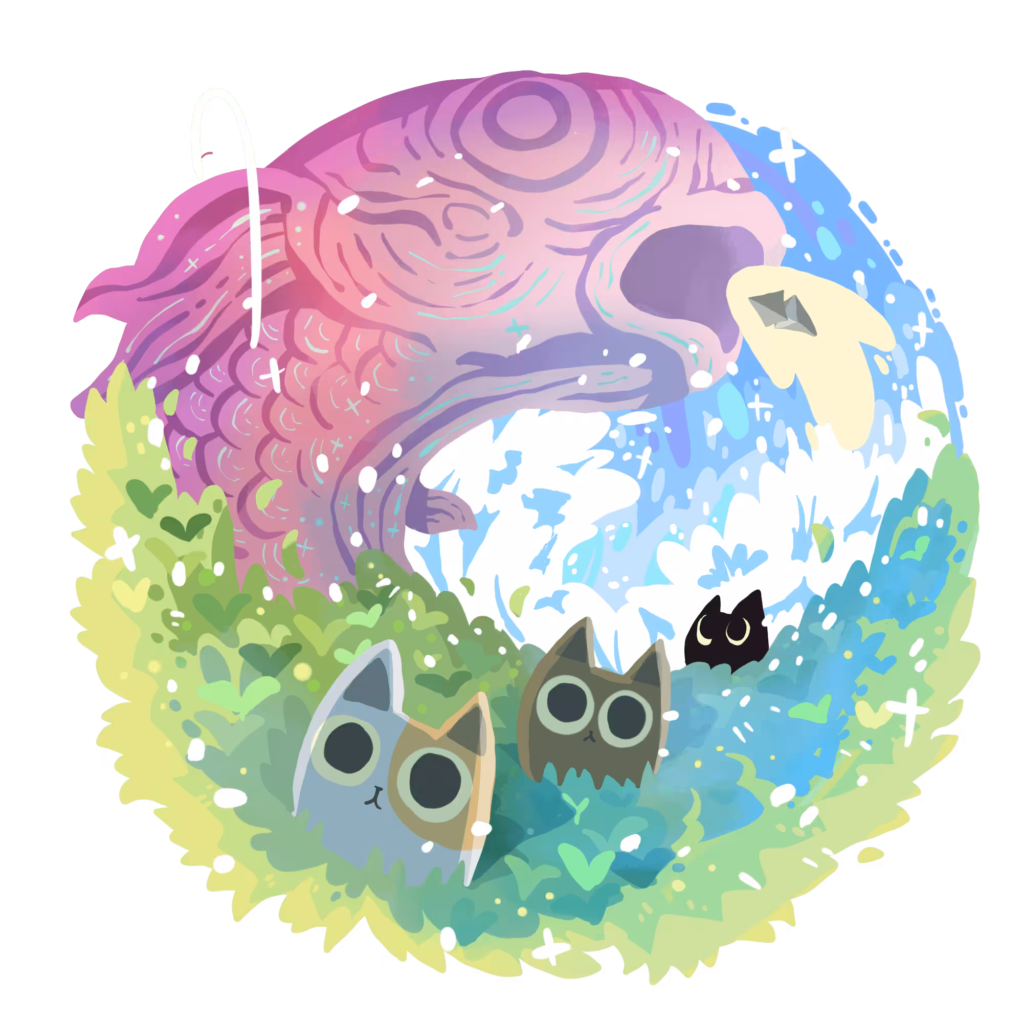 WATCHER's DIARY TOKEN "Adventures under the clouds of fate"