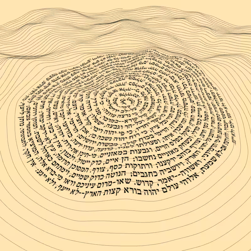 Topographic text #17